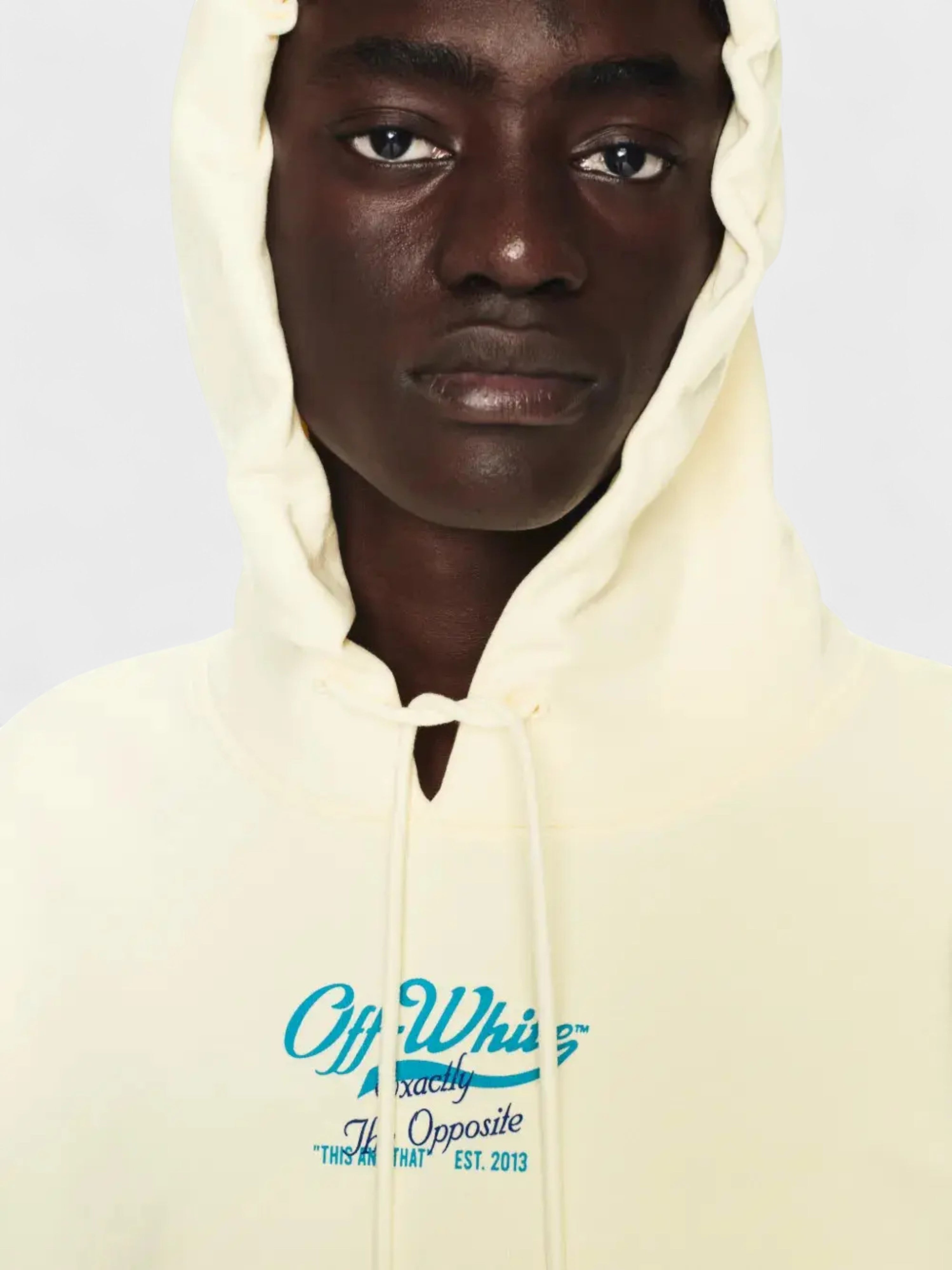 Off-White Script Logo Opp Over Skate Hoodie Ivory
