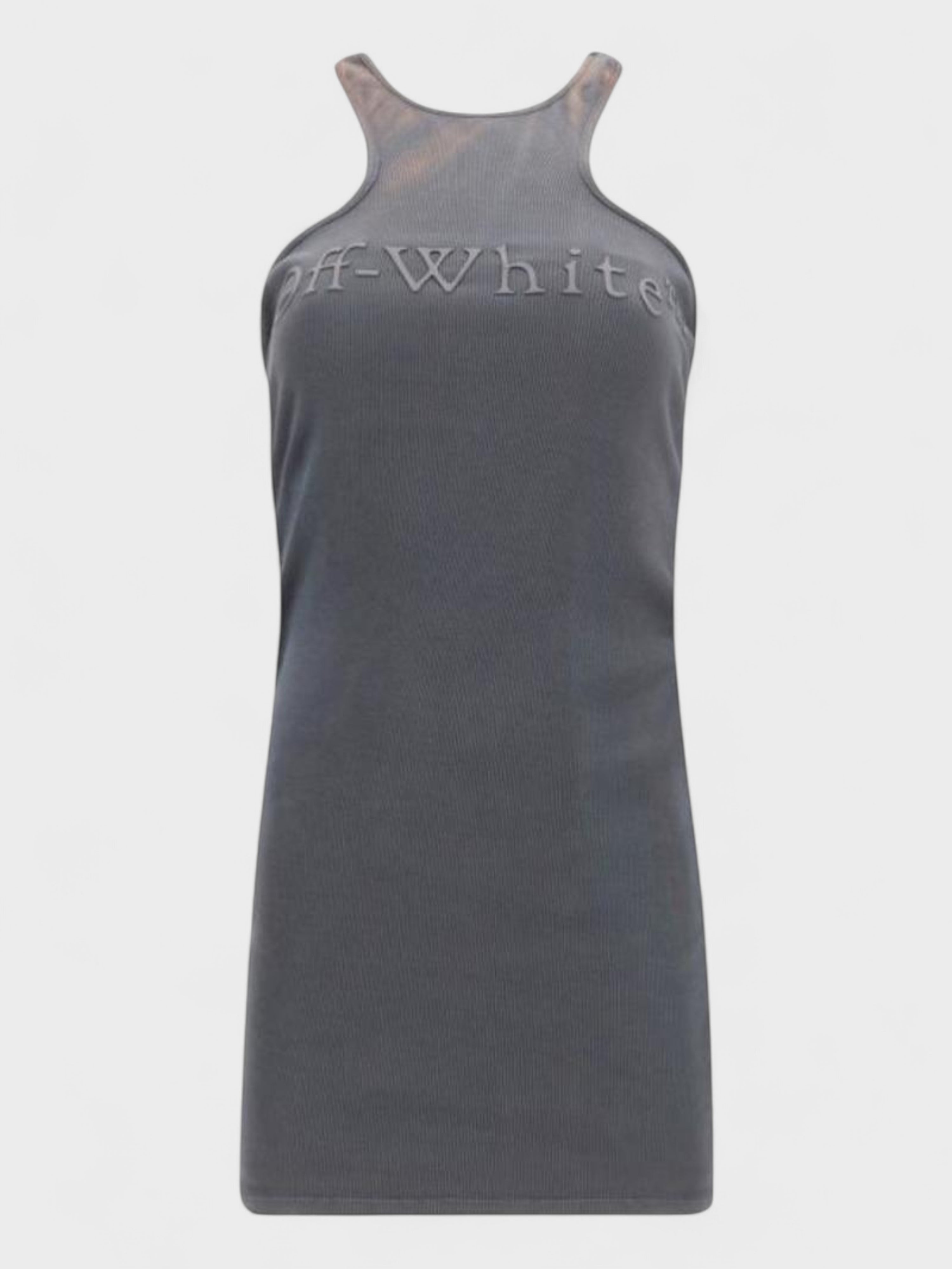 Off-White Laundry Ribbed Rowing Mini Dress