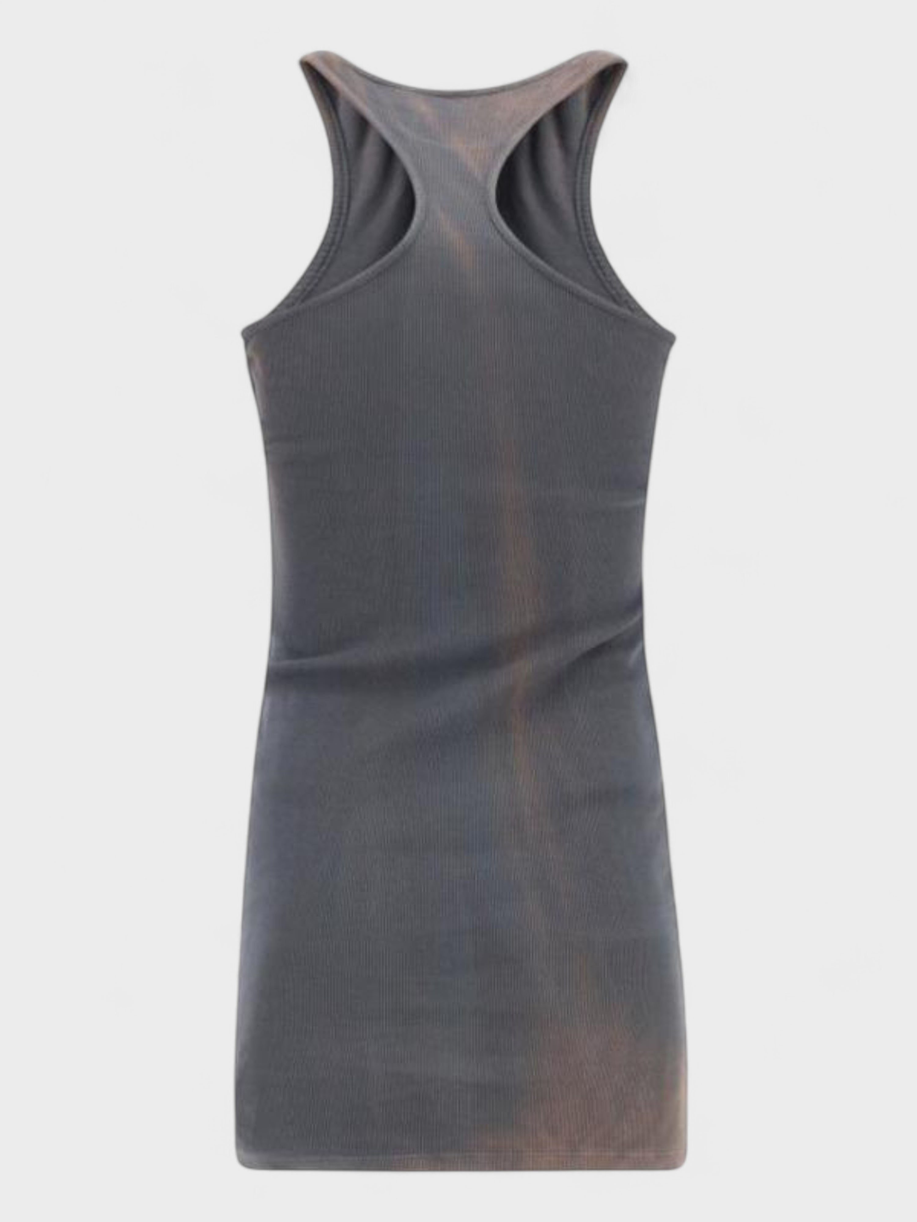 Off-White Laundry Ribbed Rowing Mini Dress