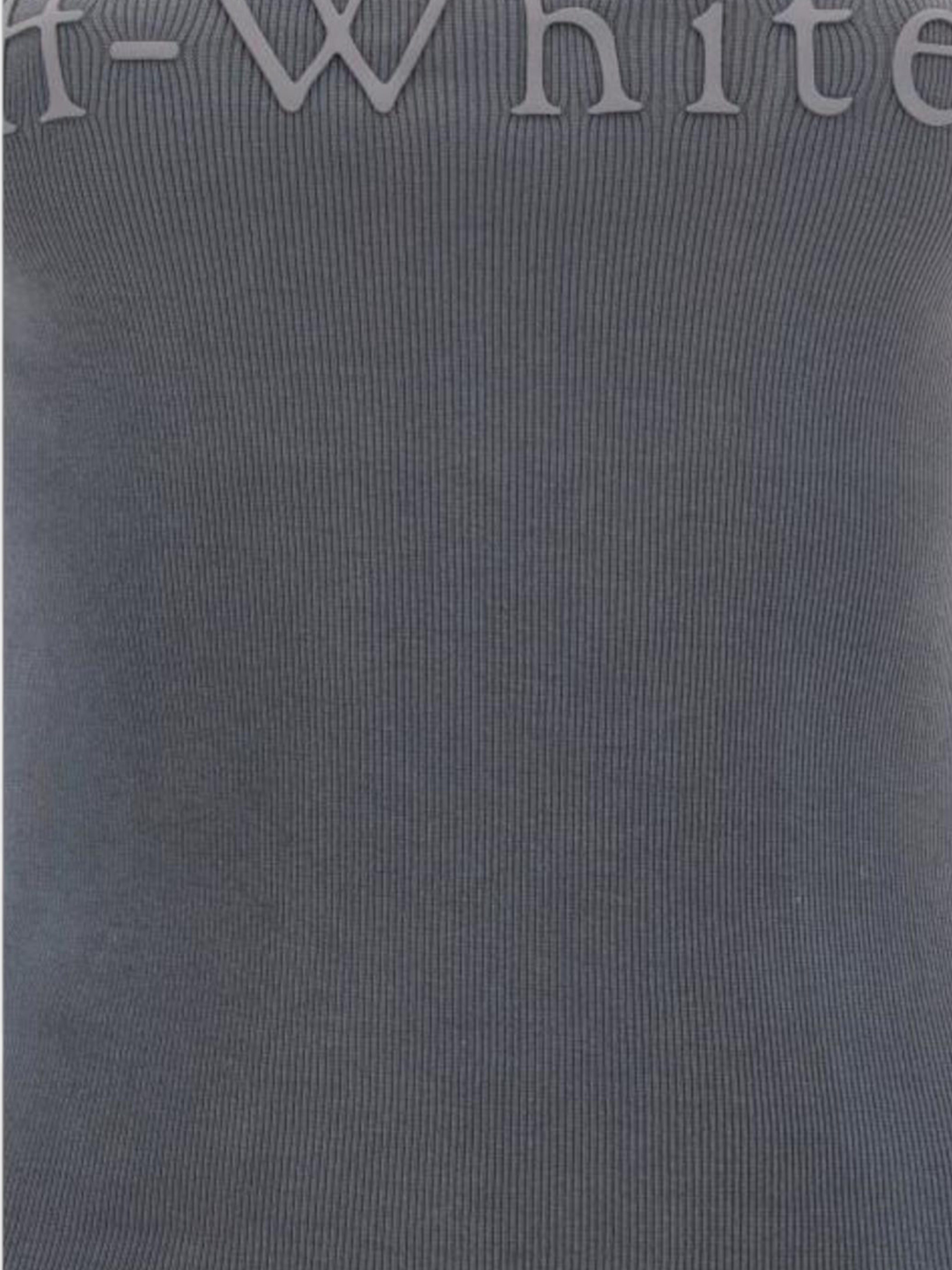 Off-White Laundry Ribbed Rowing Mini Dress