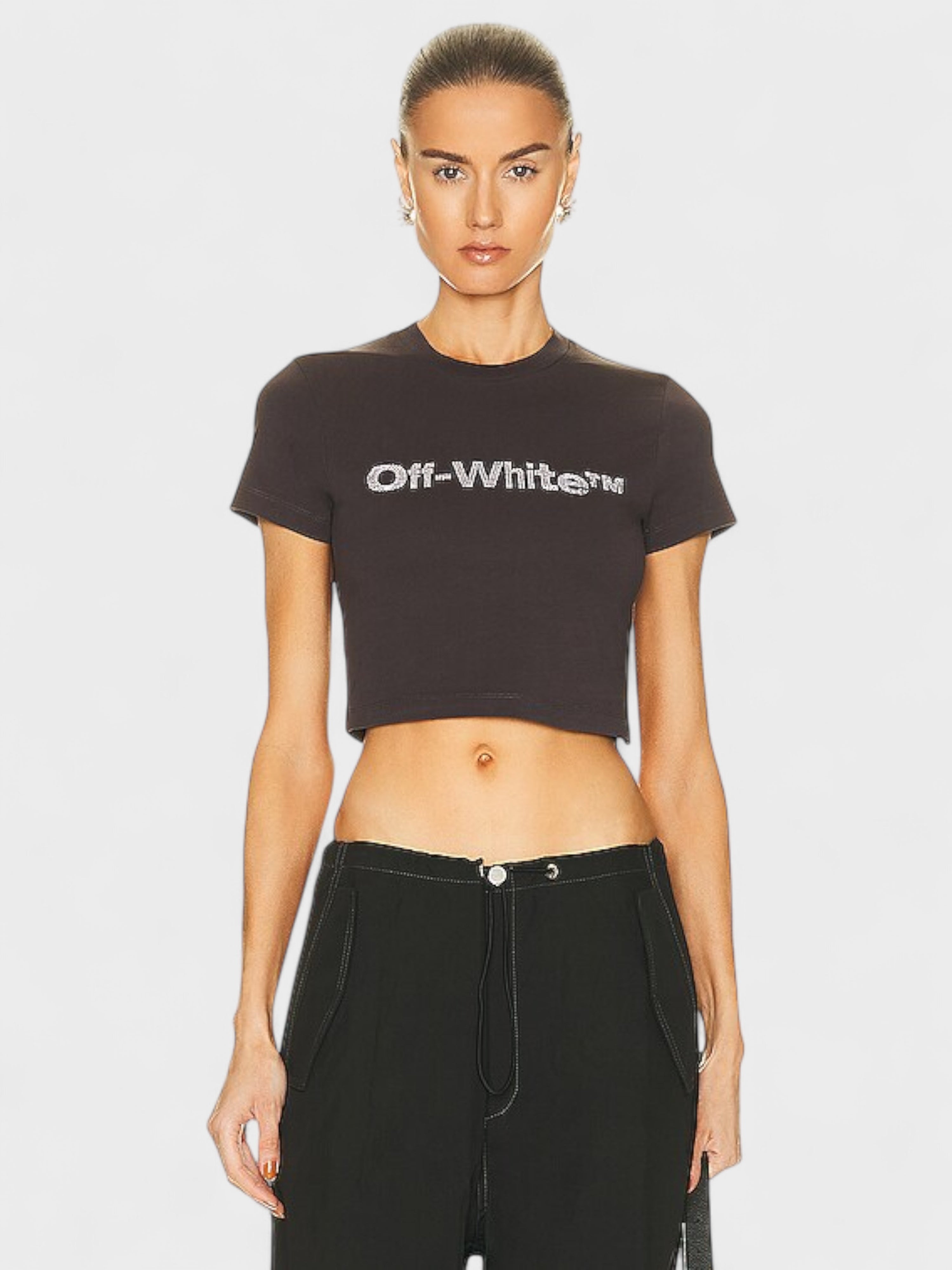 Off-White Bling Bounce 90S Fit Tee Dark Grey
