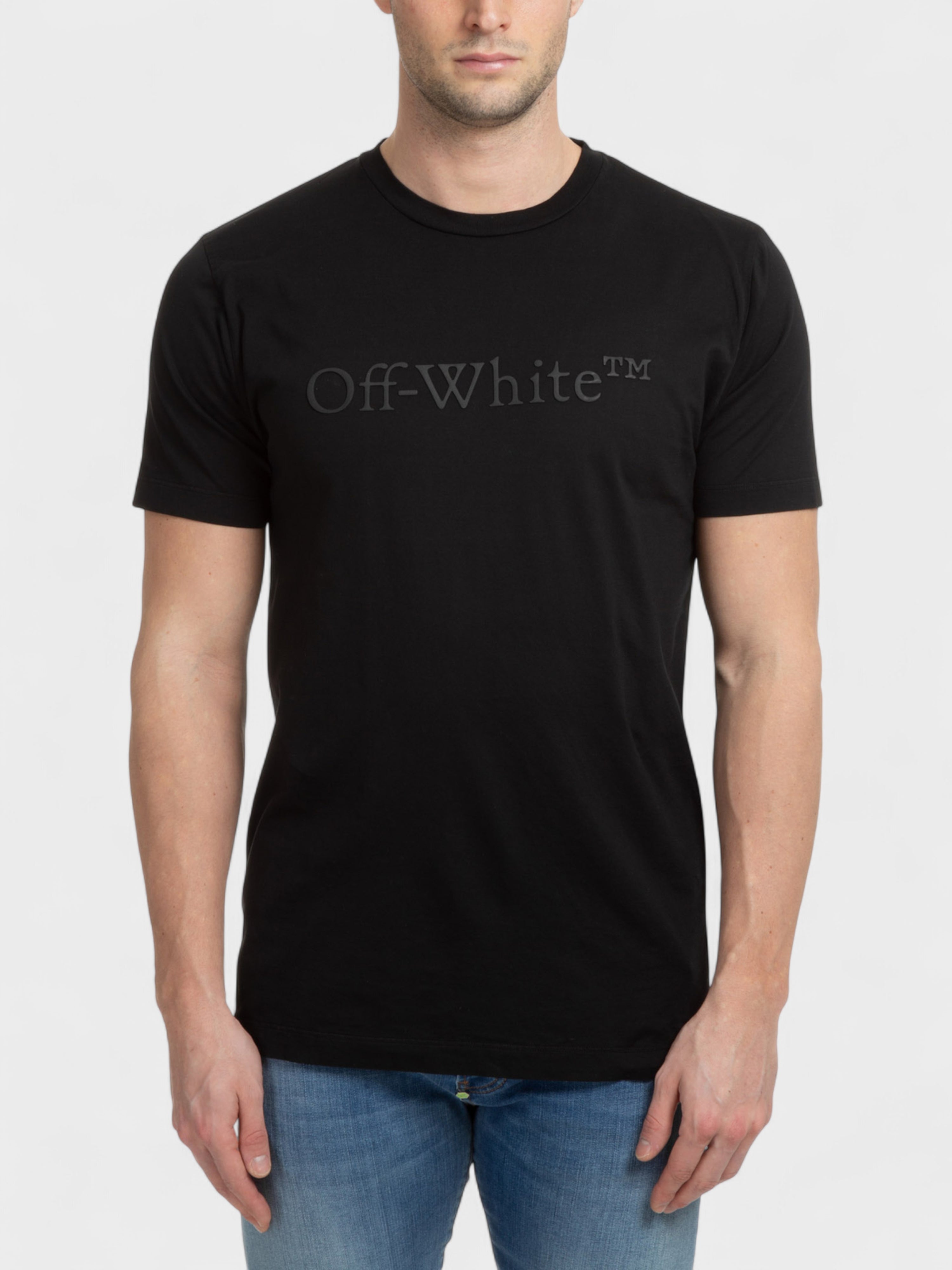 Off-White Bookish Laund Slim S/S Tee Black