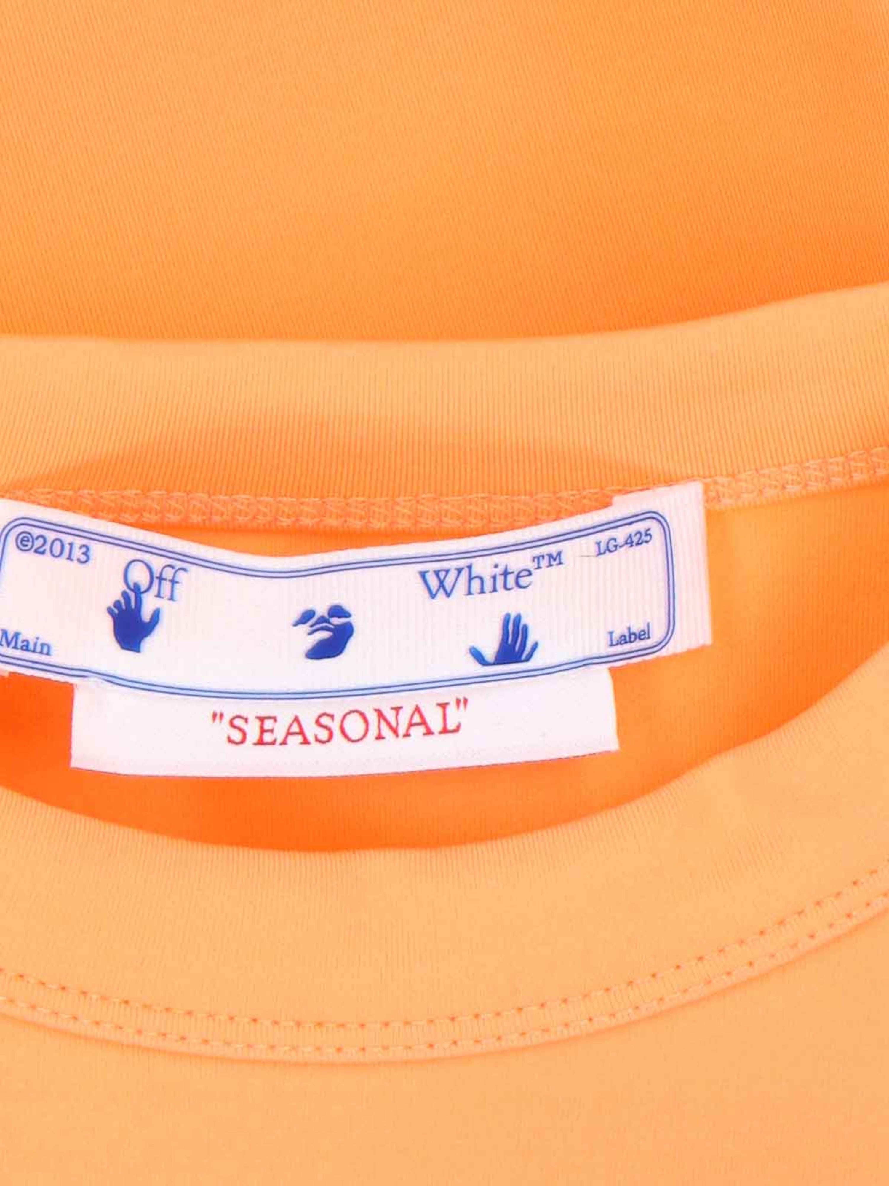 Off-White Sleek Rowing Top Peach Orange