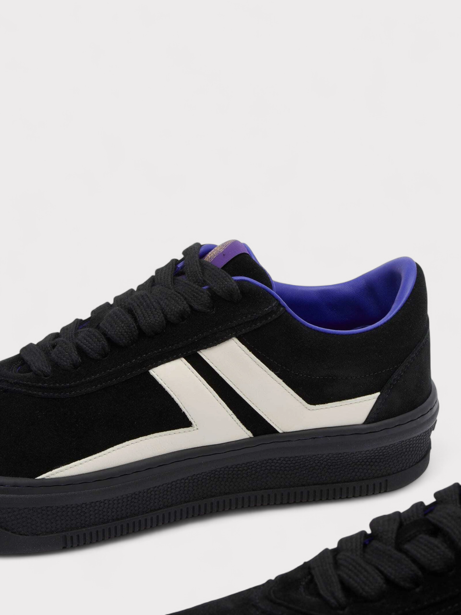 Lanvin X Future For Men Black Leather Cash Sneakers