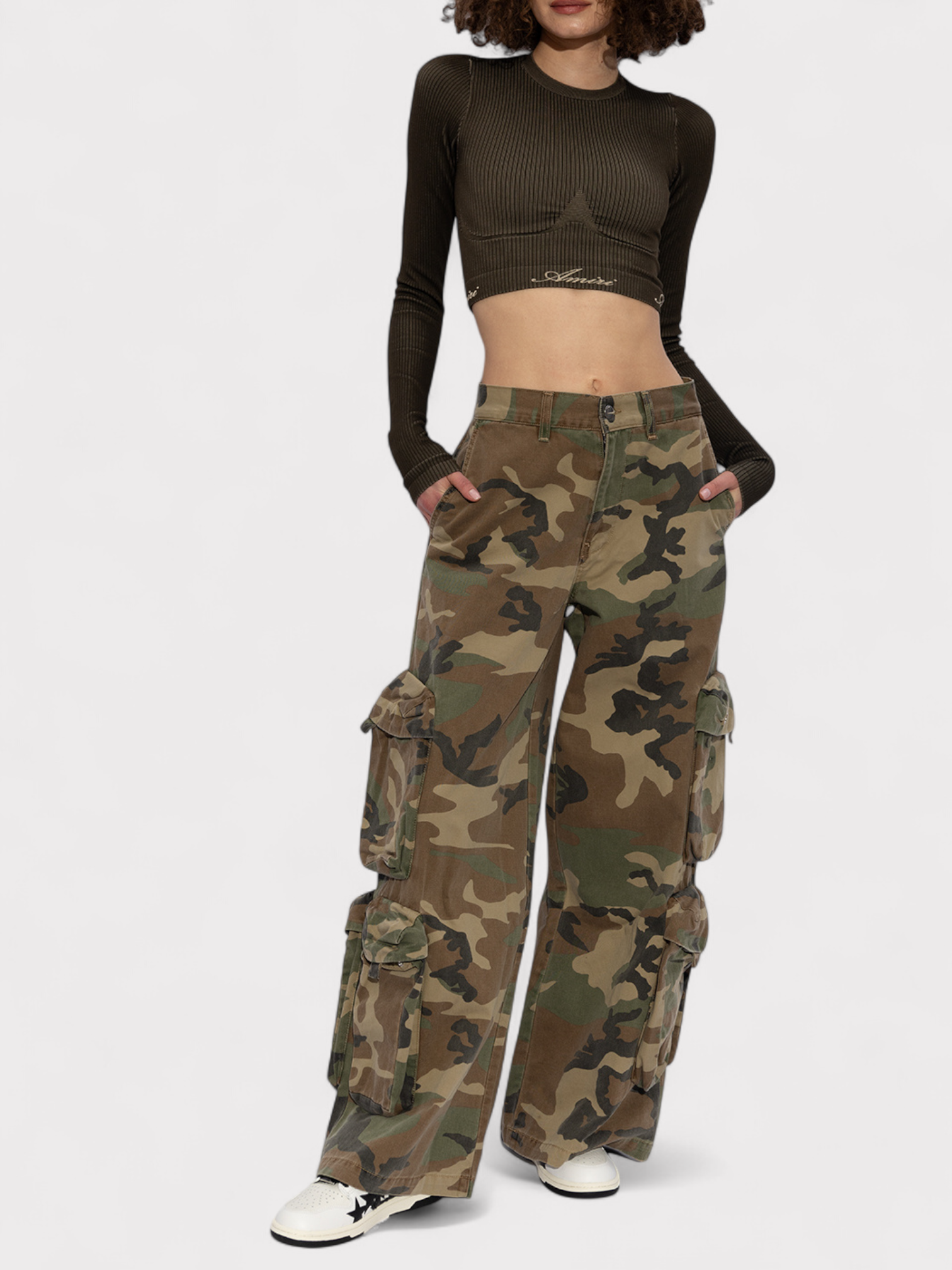 Amiri Stars Low Sneaker Wmns Black White