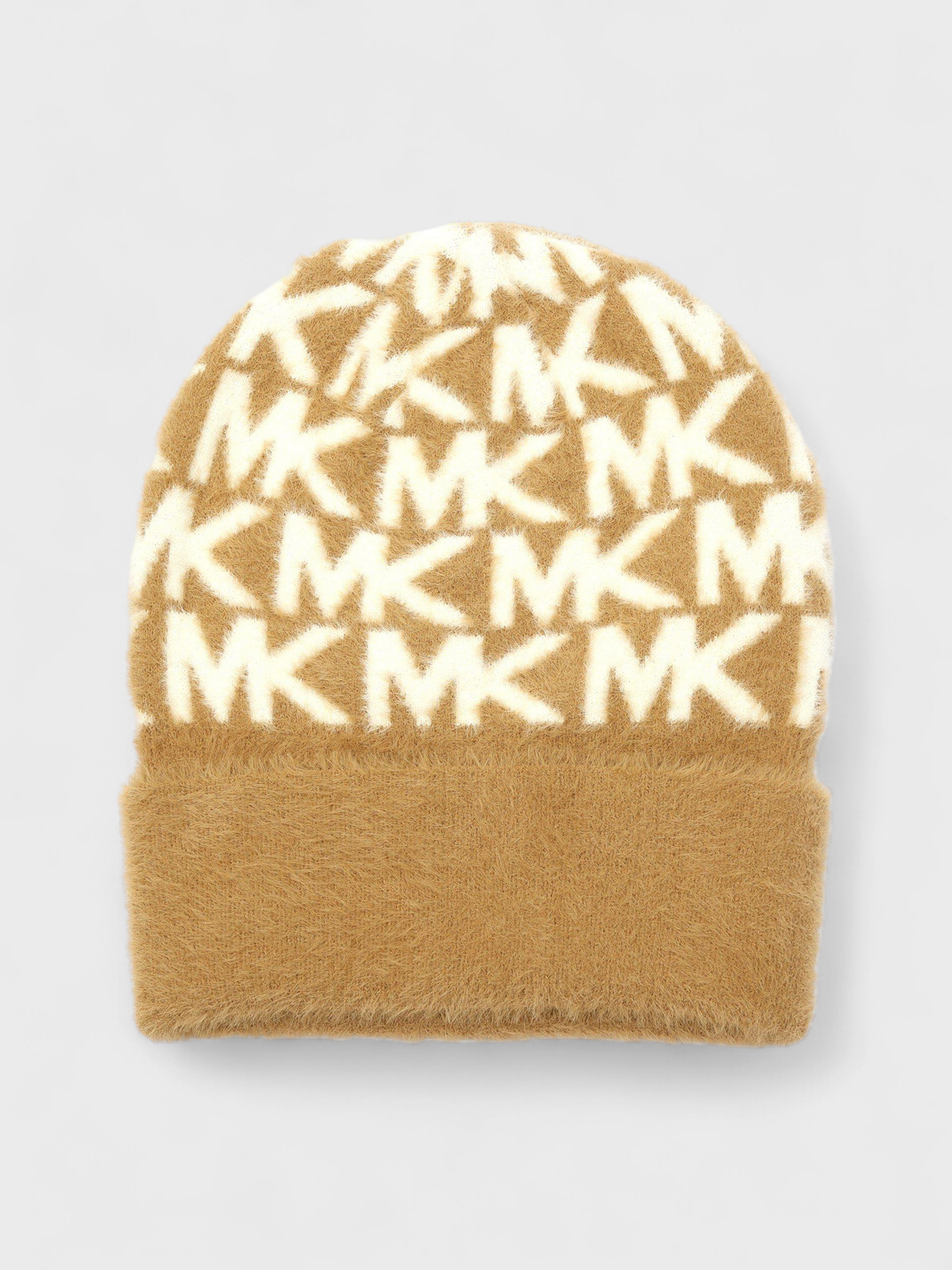 Michael Kors Feather Camel Cream  Beanie