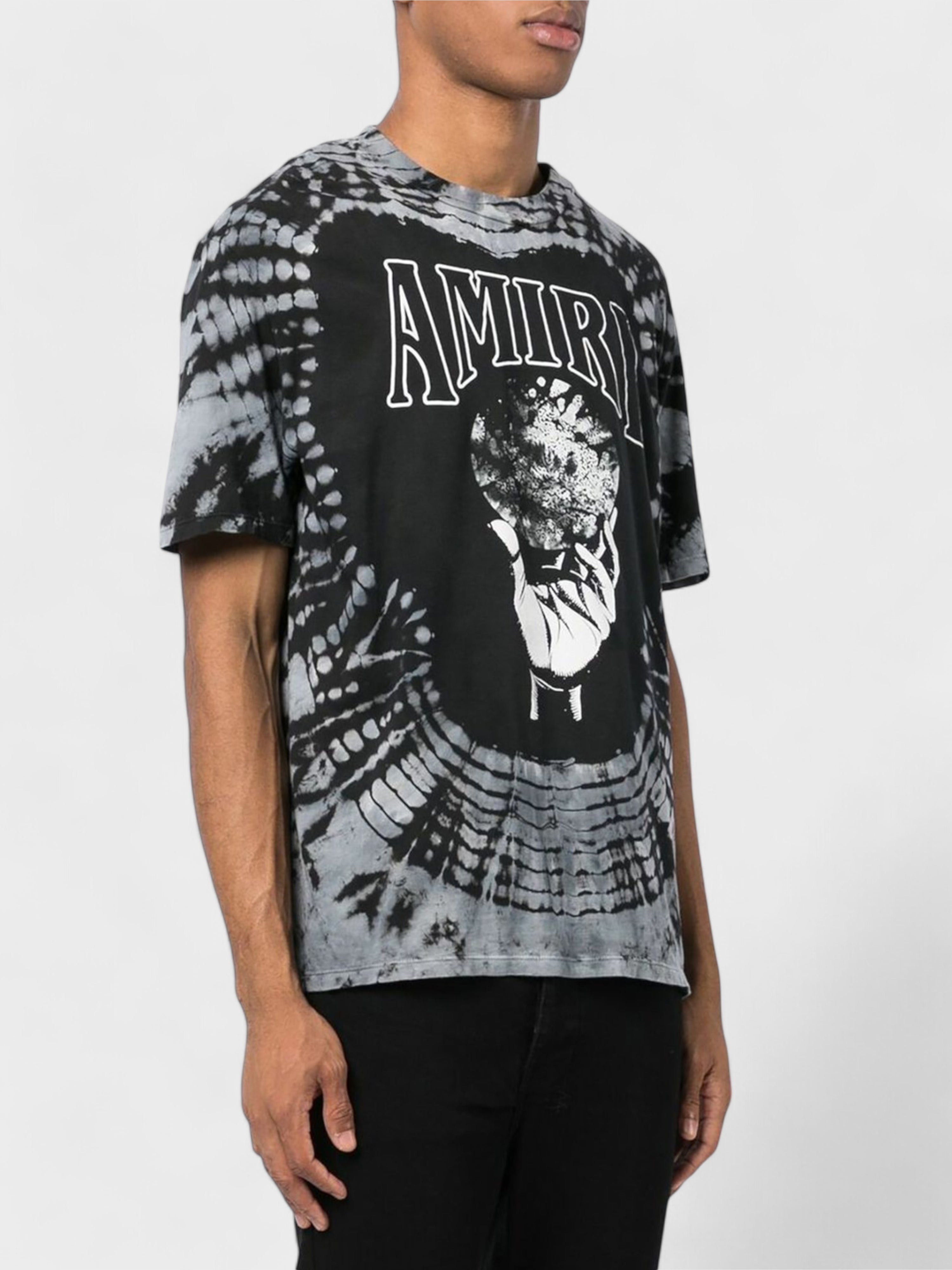 Amiri Crystal Ball Tie Dye T Shirt Black