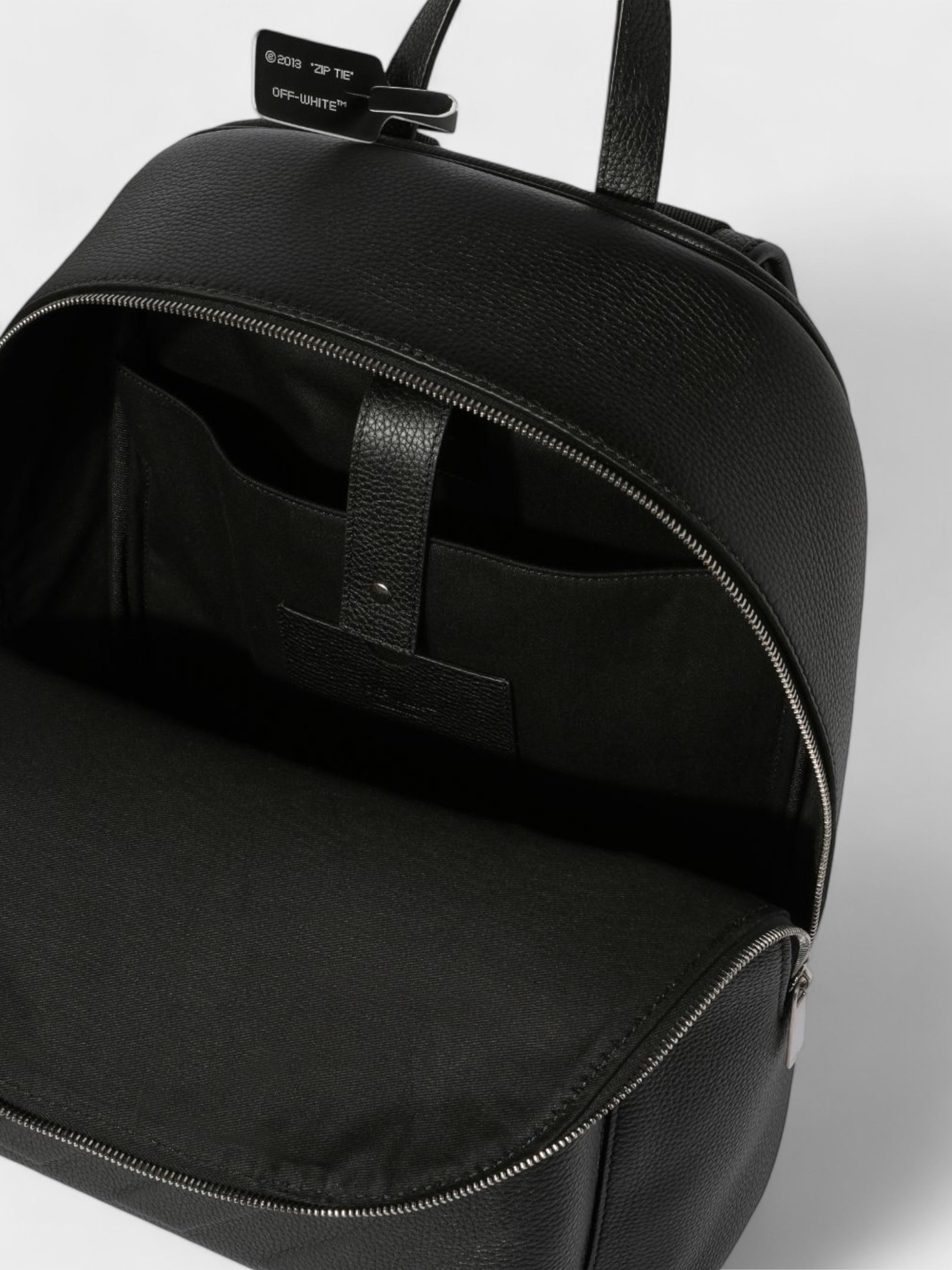 Off-White Diag Backpack Leather Black