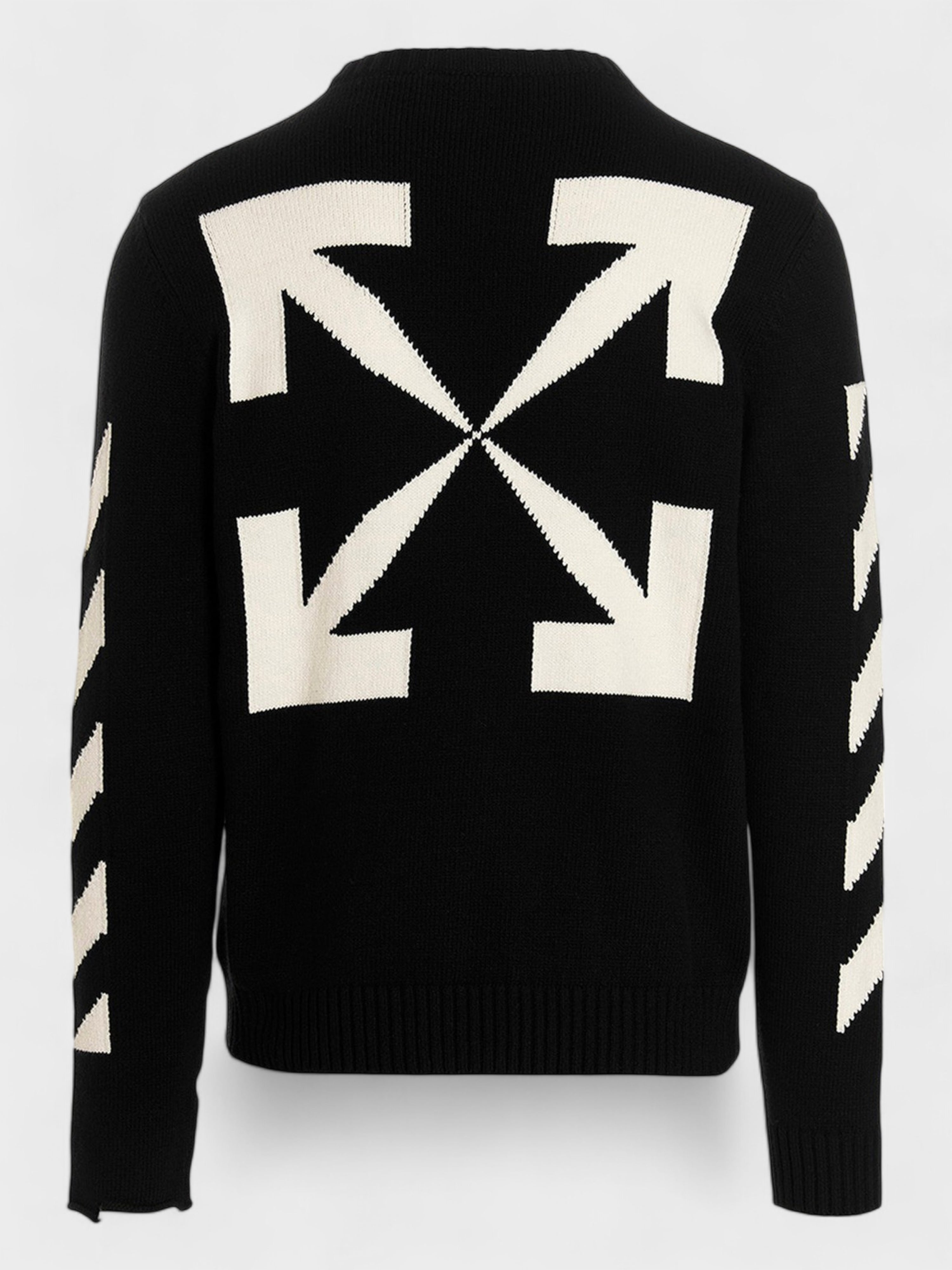 Off-White Diag Arrow Knit Crewneck Black