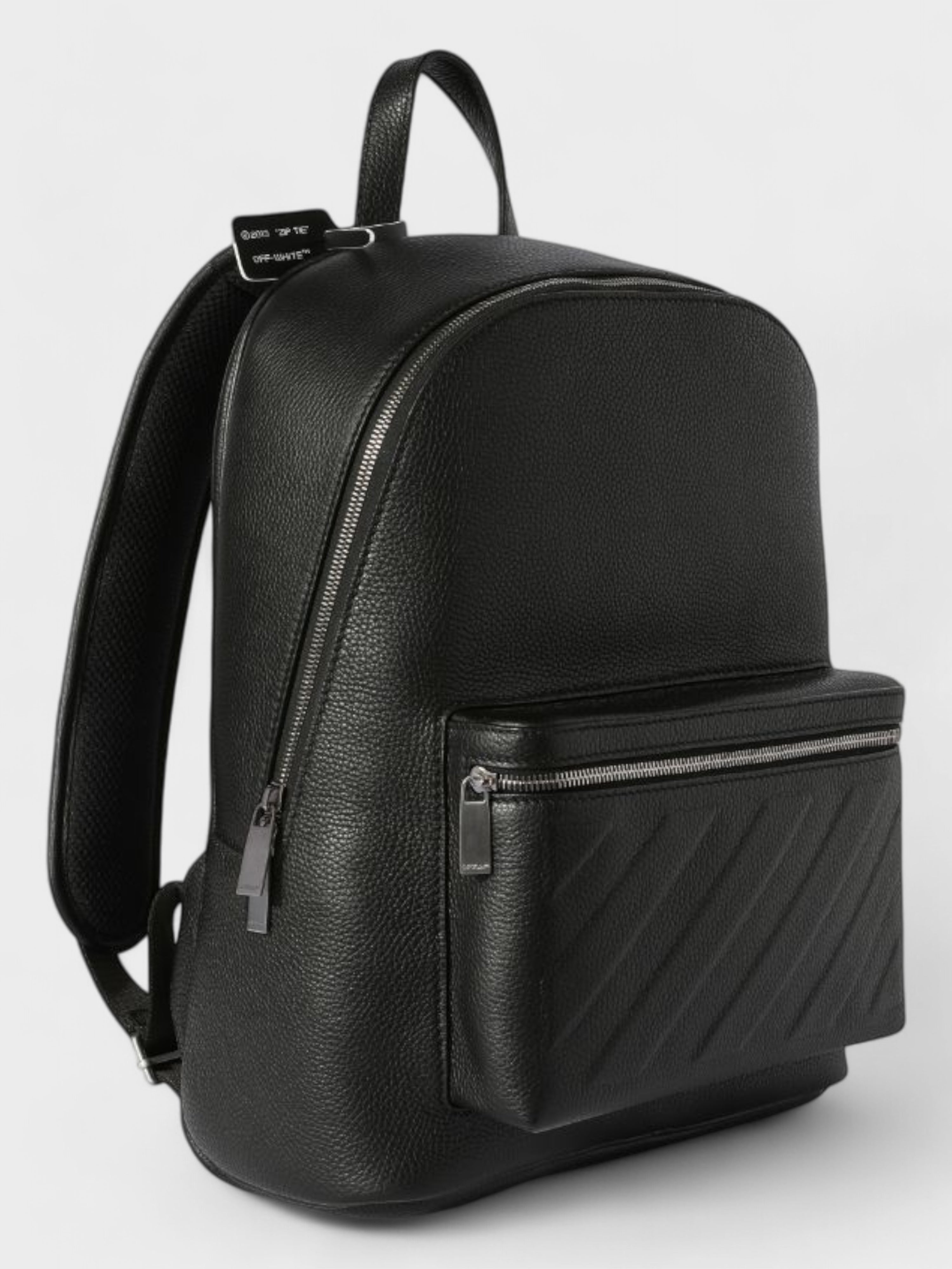 Off-White Diag Backpack Leather Black