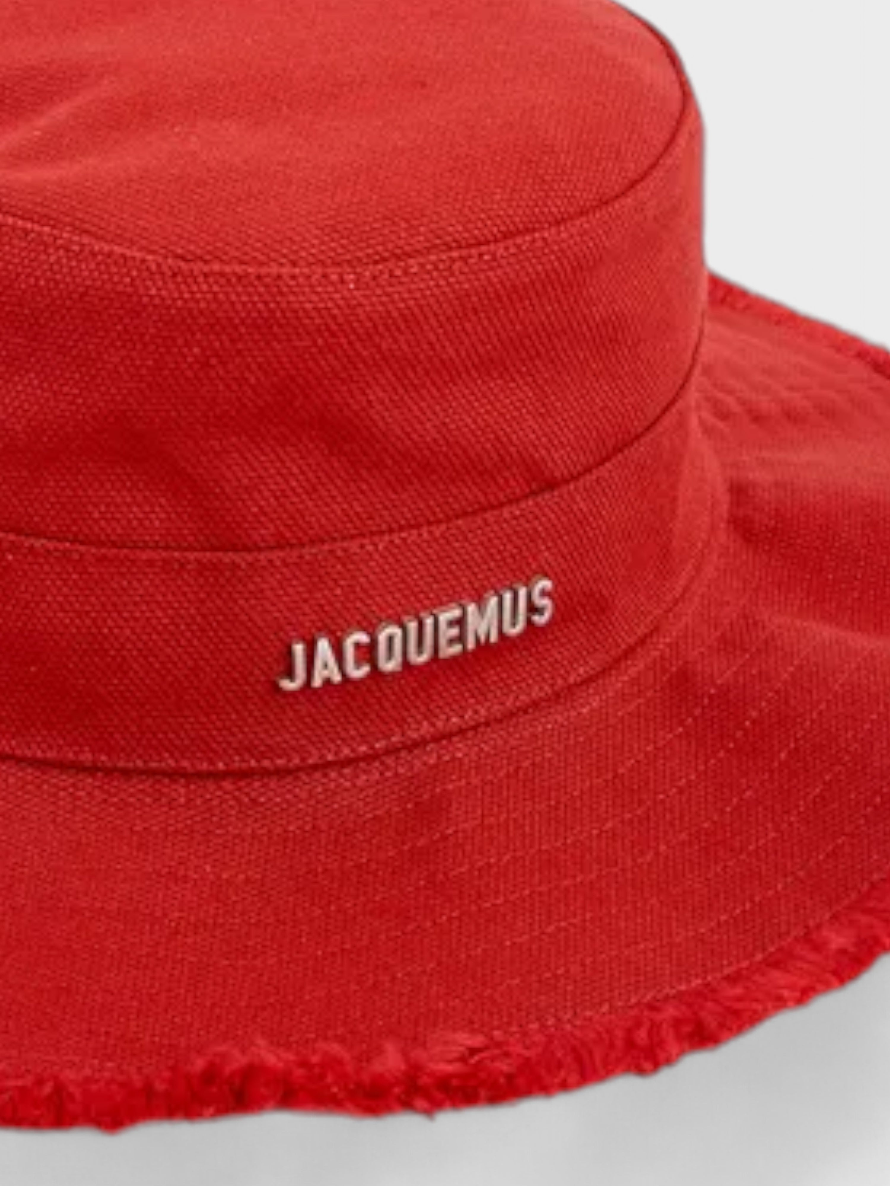 JACQUEMUS Le Bob Artichaut Cotton Bucket Hat Red