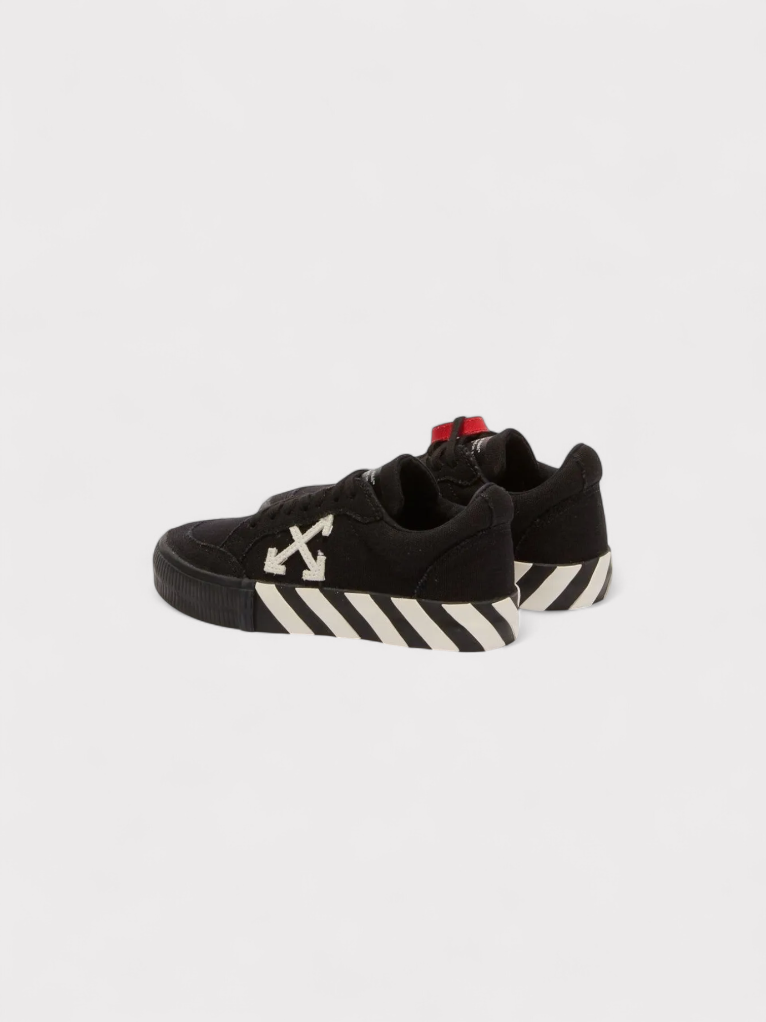Off-White Vulcanised Lace Up Black White Kids