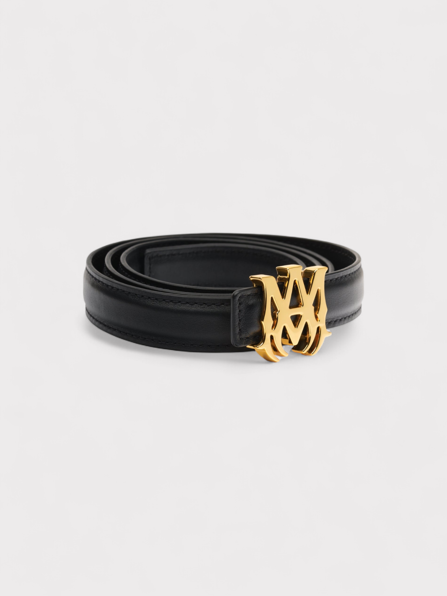Amiri MA Logo 2cm Belt Gold Black