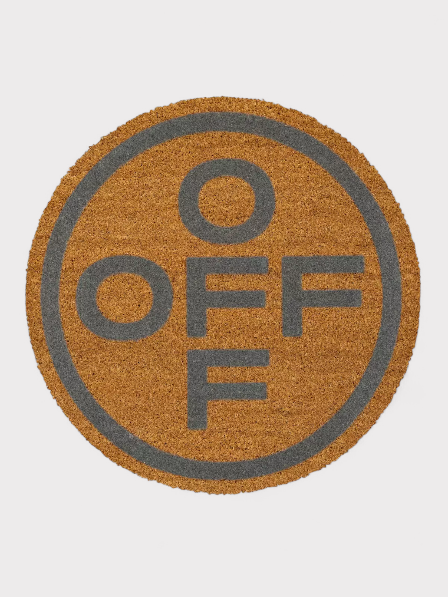 Off-White Off Circle Door Mat Brown
