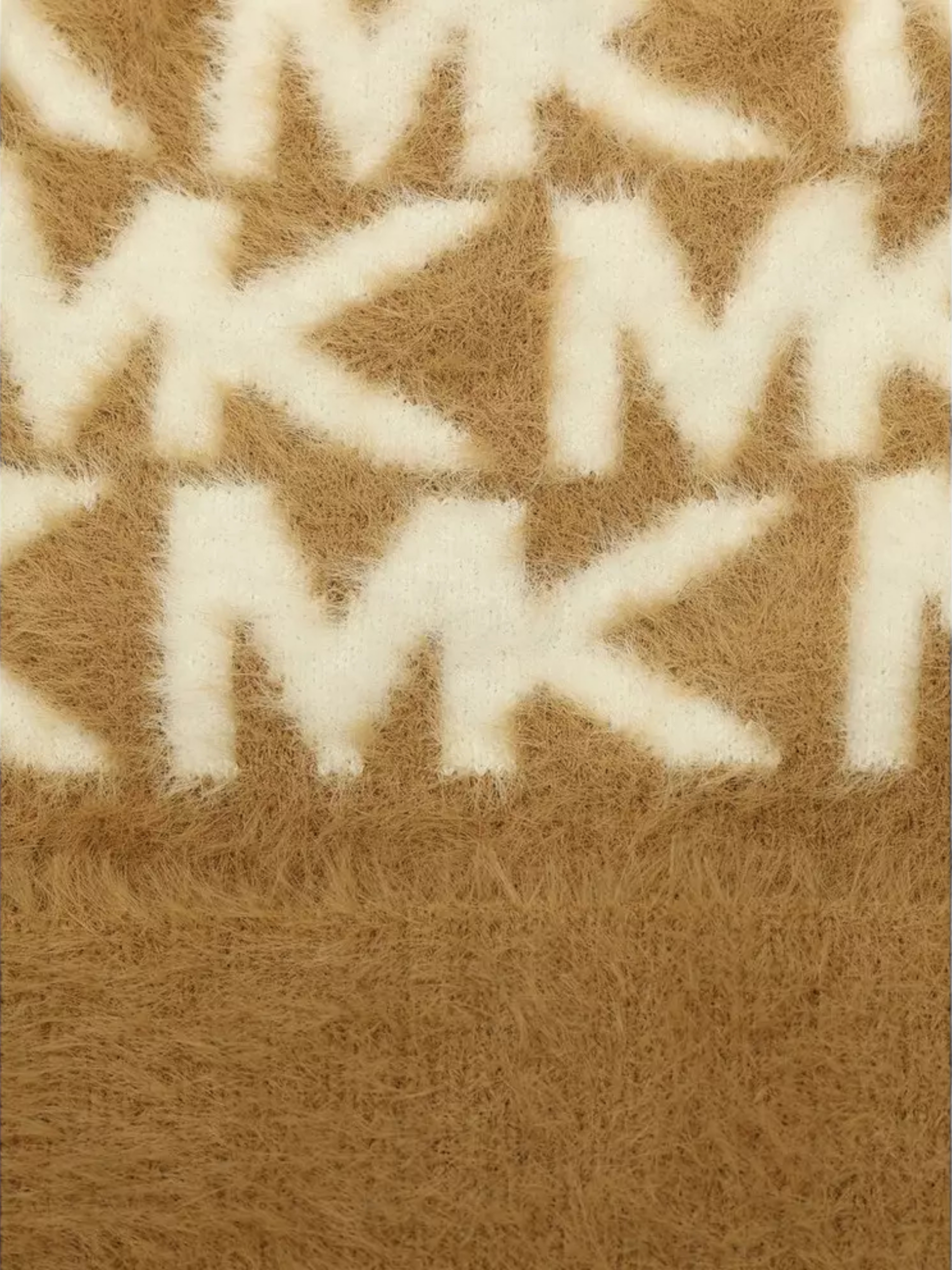 Michael Kors Feather Camel Cream  Beanie