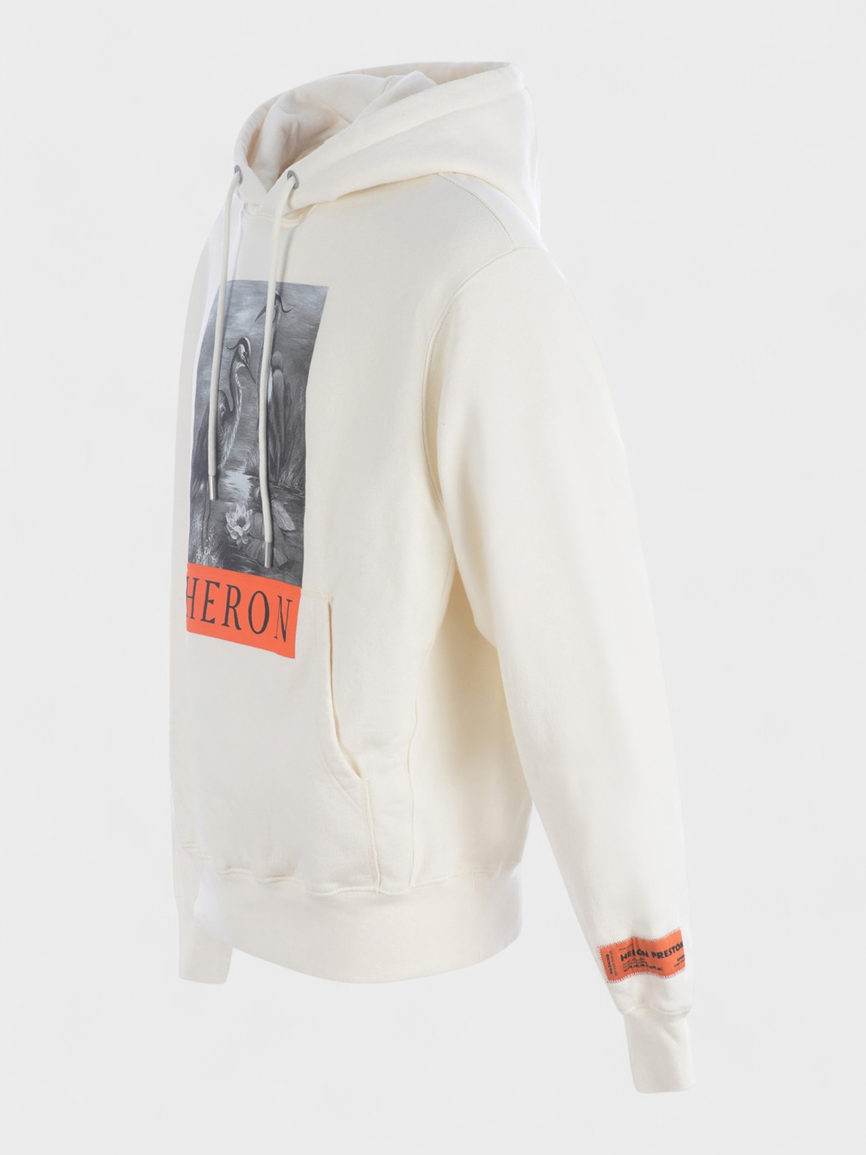 Heron Preston Print Hoodie White XS