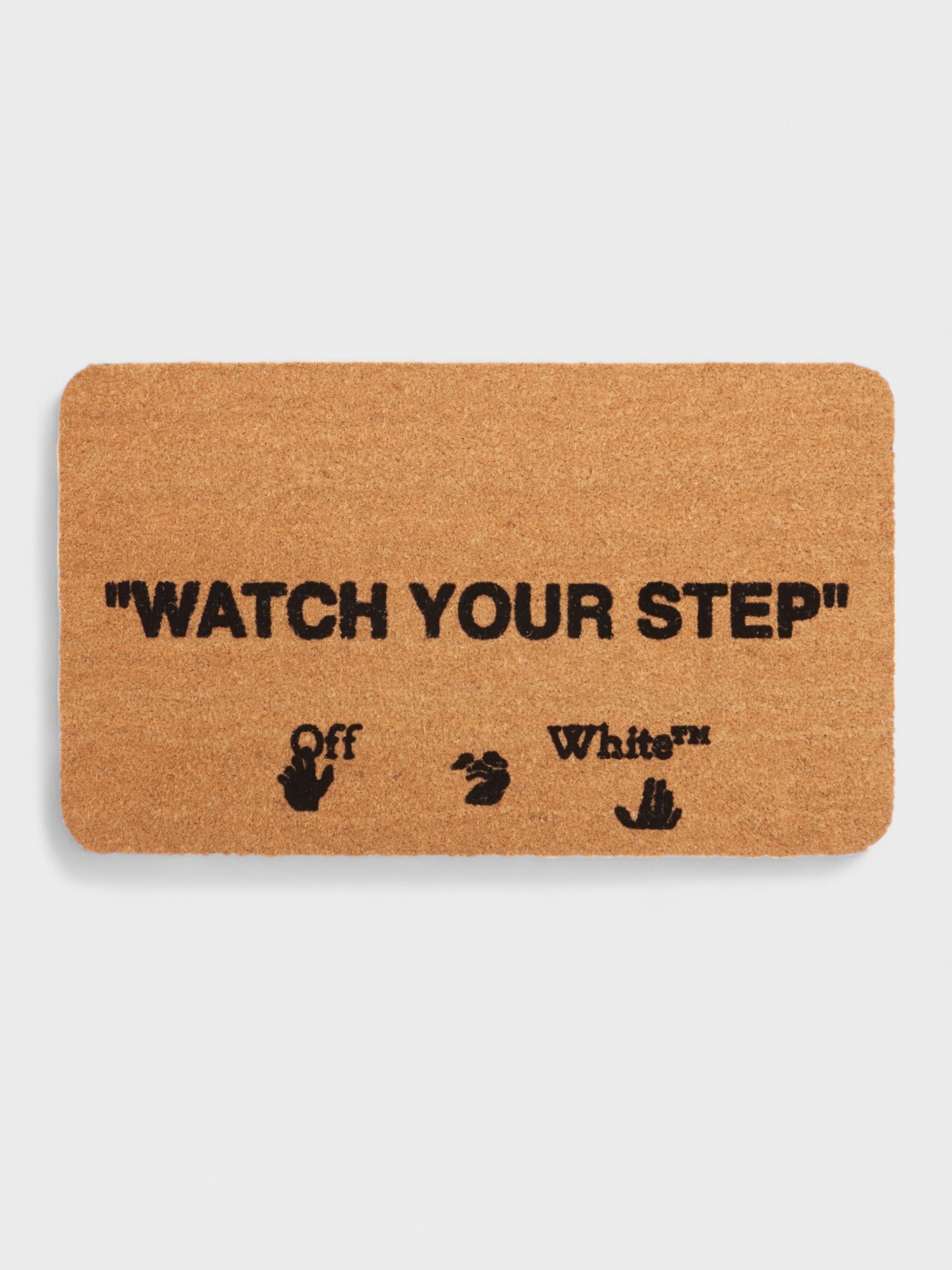 Off-White Quote Motif Doormat