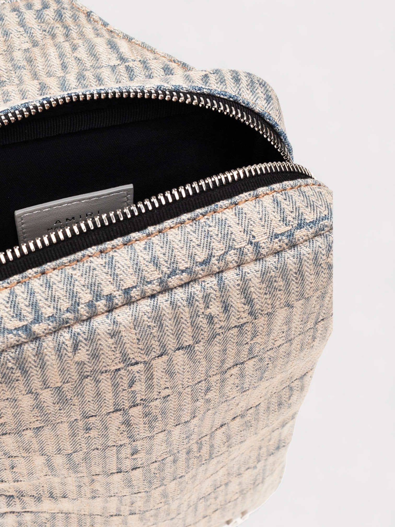 Amiri Jacquard Denim Sling Bag