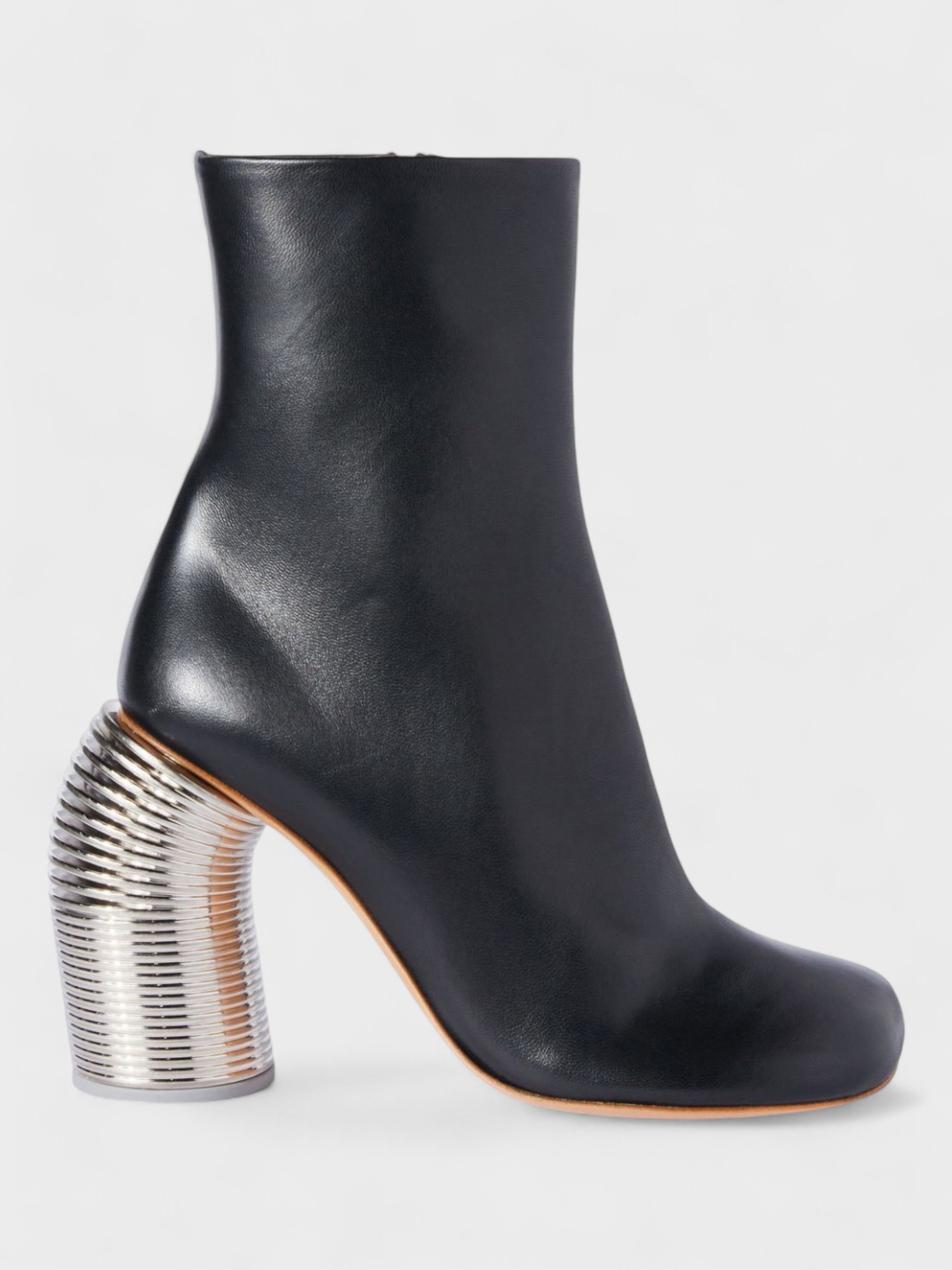 Off-White Silver Spring Ankle Boots Black