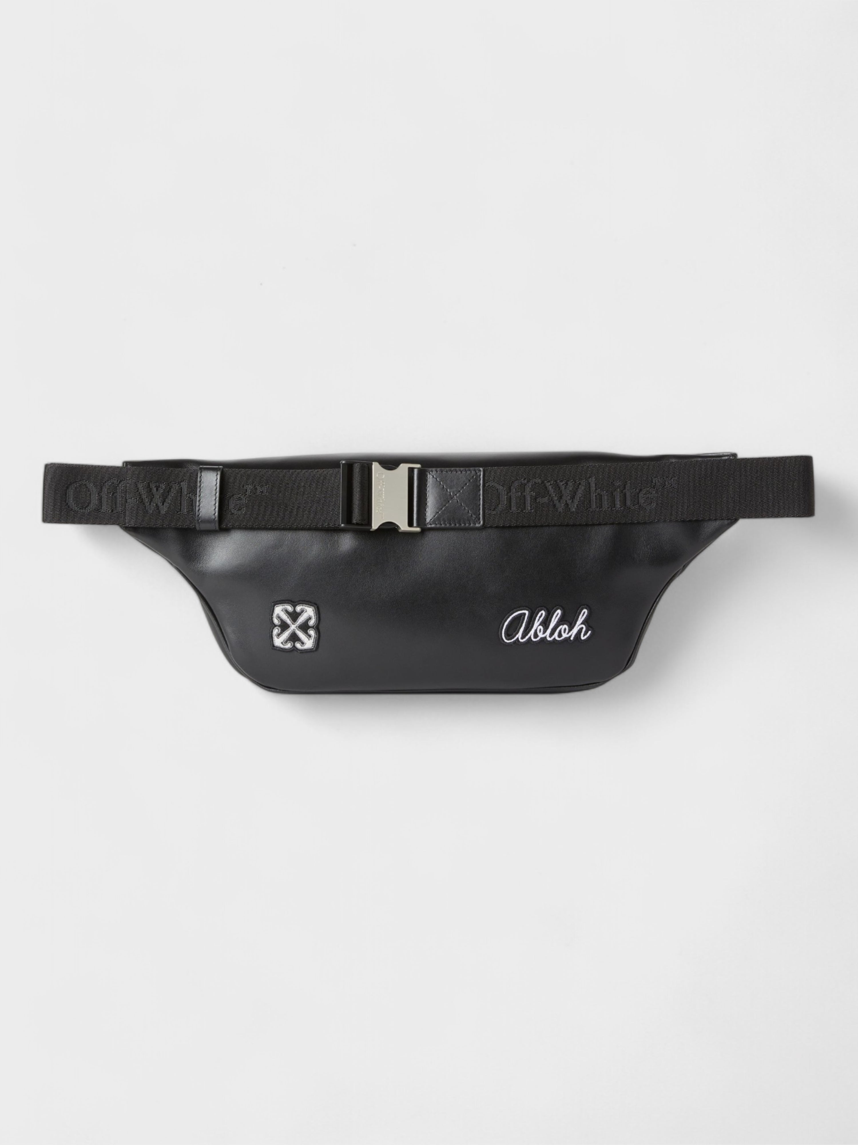 Off-White Varsity Patch Waist Bag Black