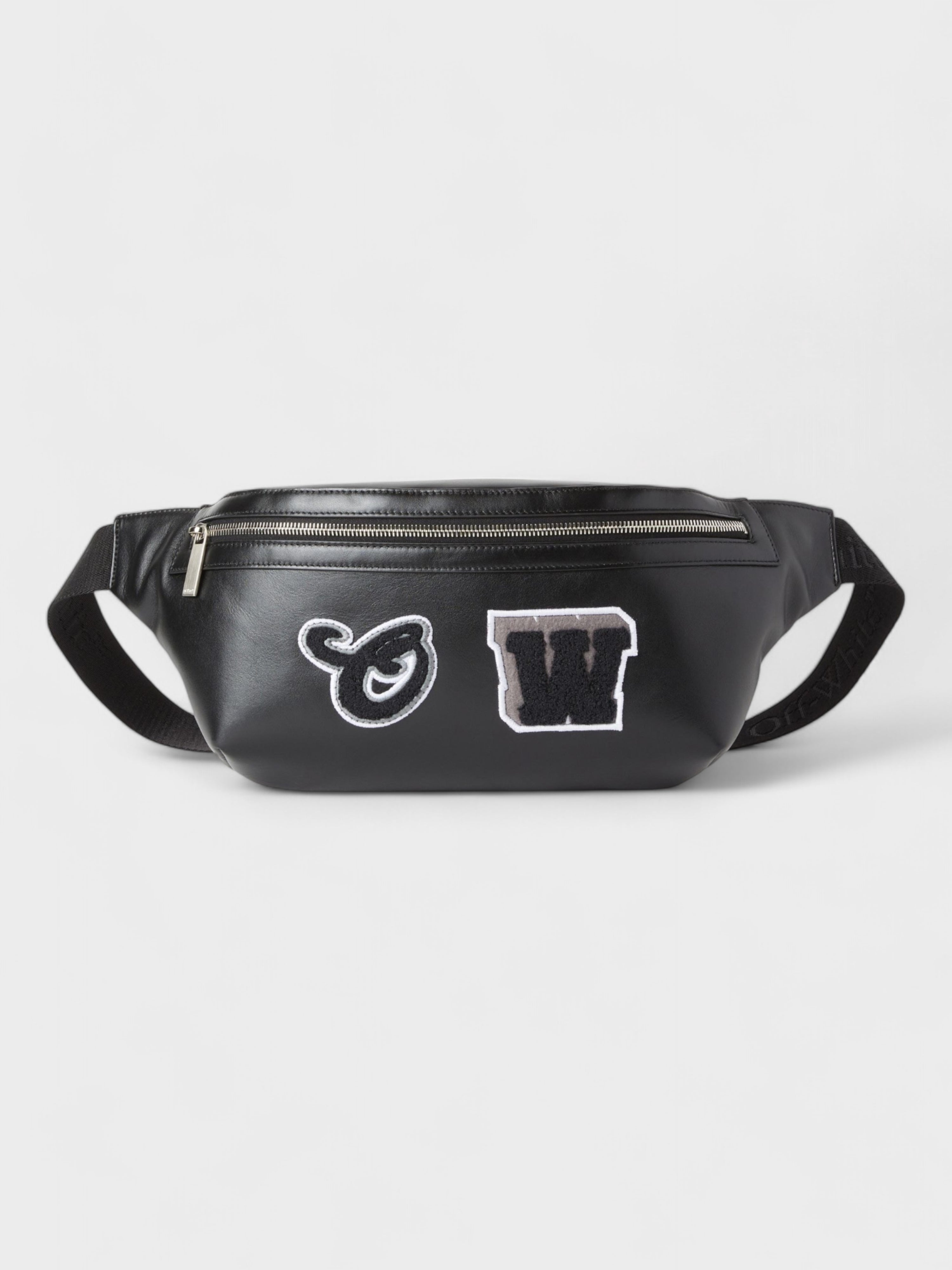 Off-White Varsity Patch Waist Bag Black