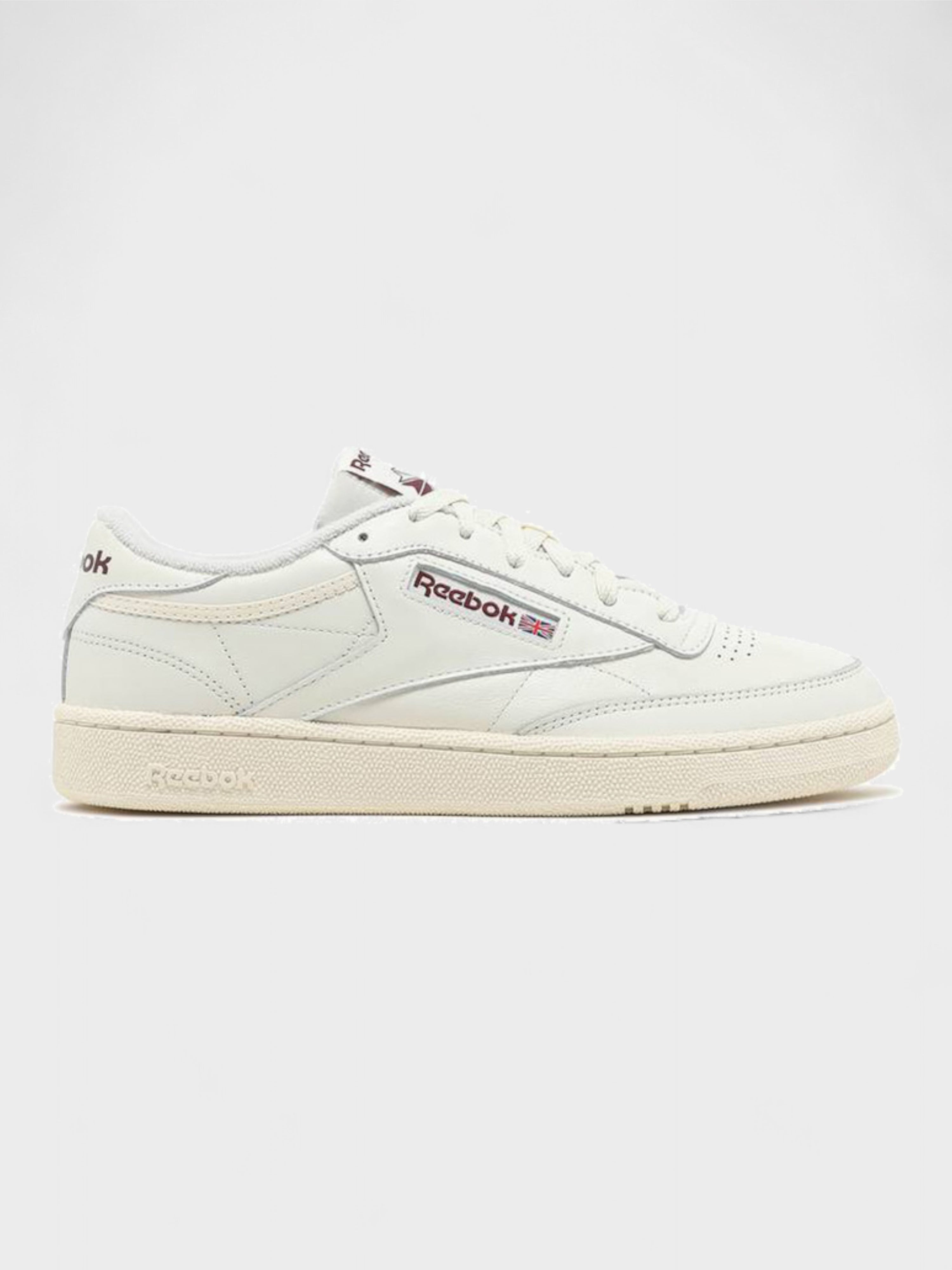 Reebok Club C 85 Classic White Collegiate Burgundy