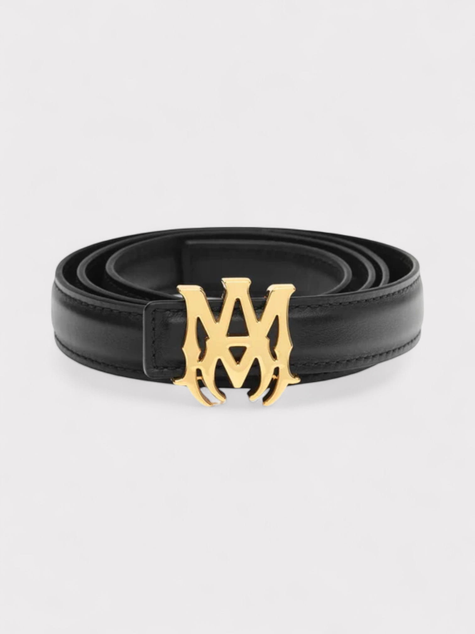 Amiri MA Logo 2cm Belt Gold Black