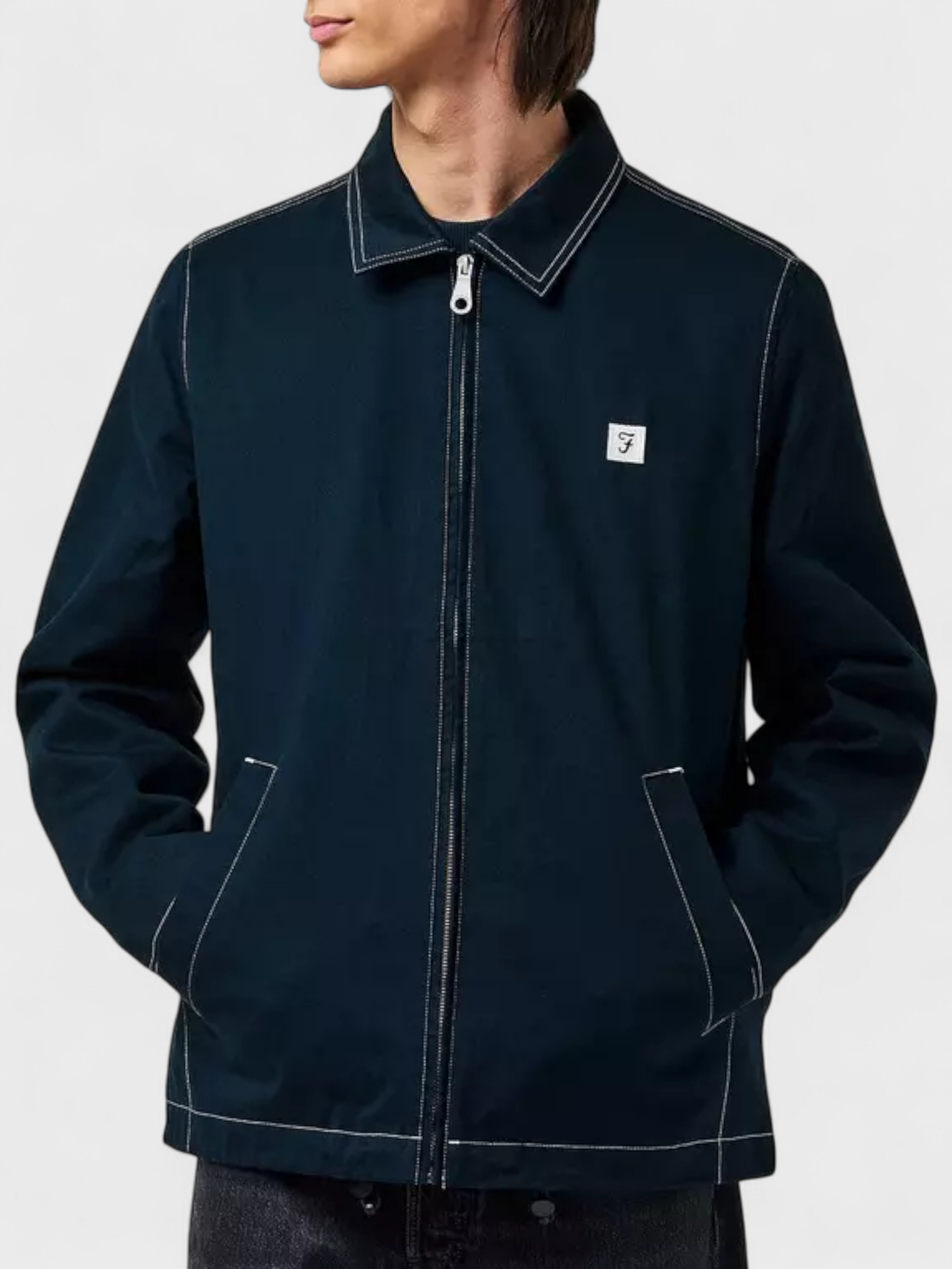 Farah Island Coach Jacket True Navy
