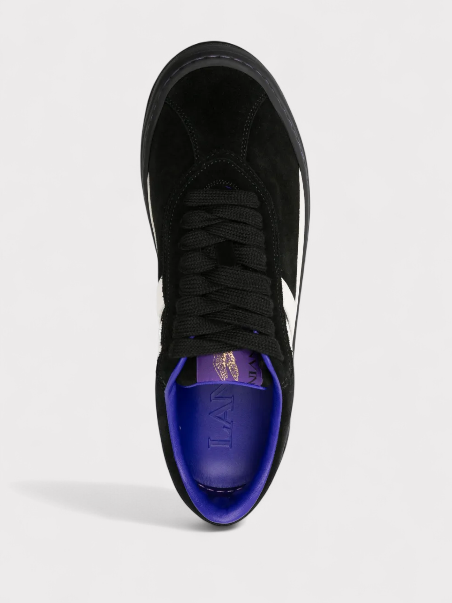 Lanvin X Future For Men Black Leather Cash Sneakers