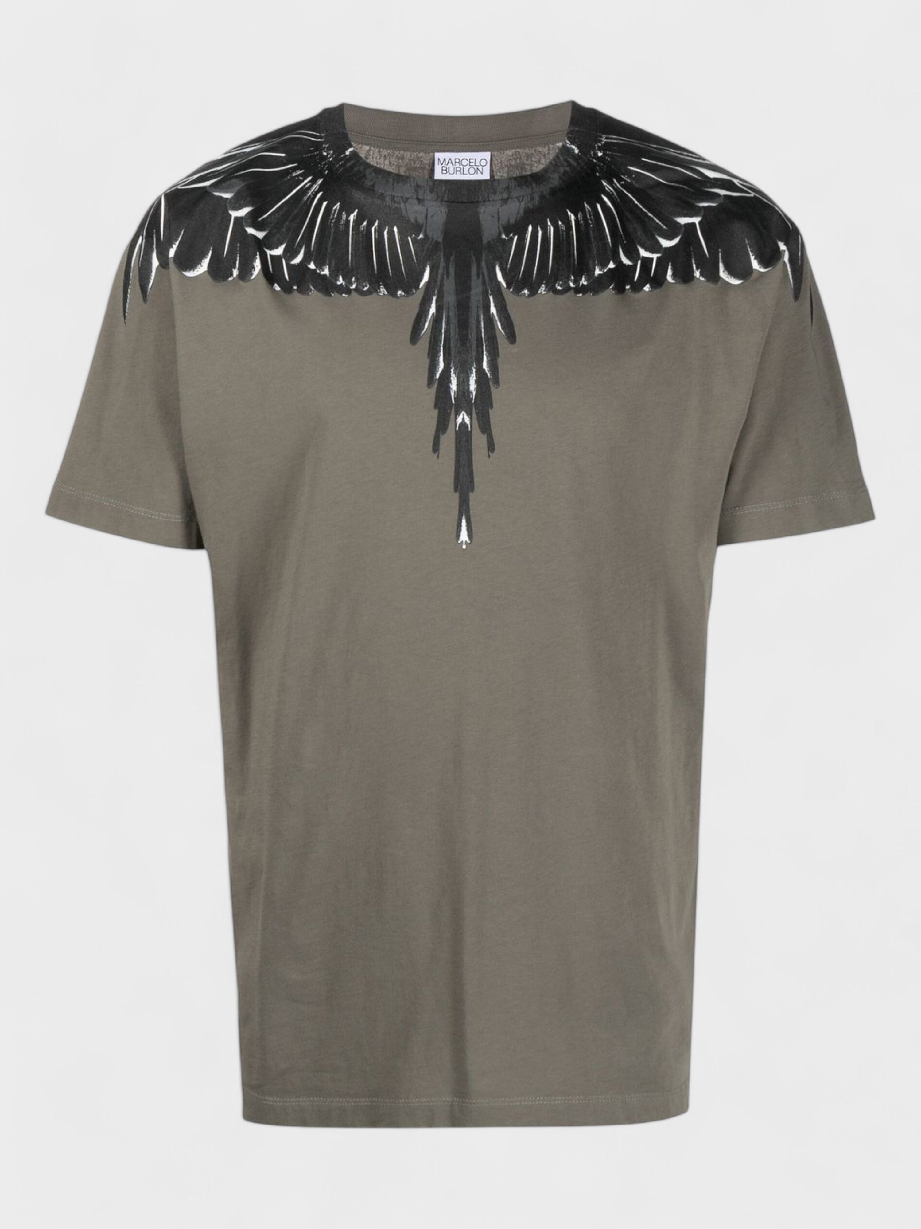 Marcelo Burlon Icon Wings T Shirt Amry Green Black S