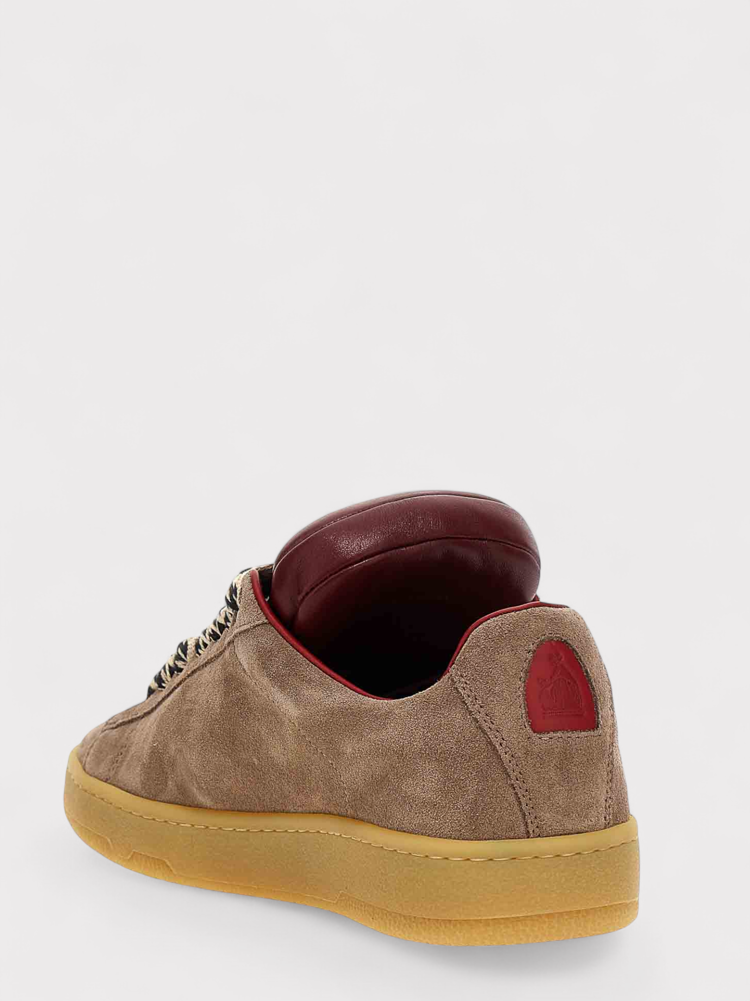 Lanvin X Future Hyper Curb Sneakers Leather Suede Brown