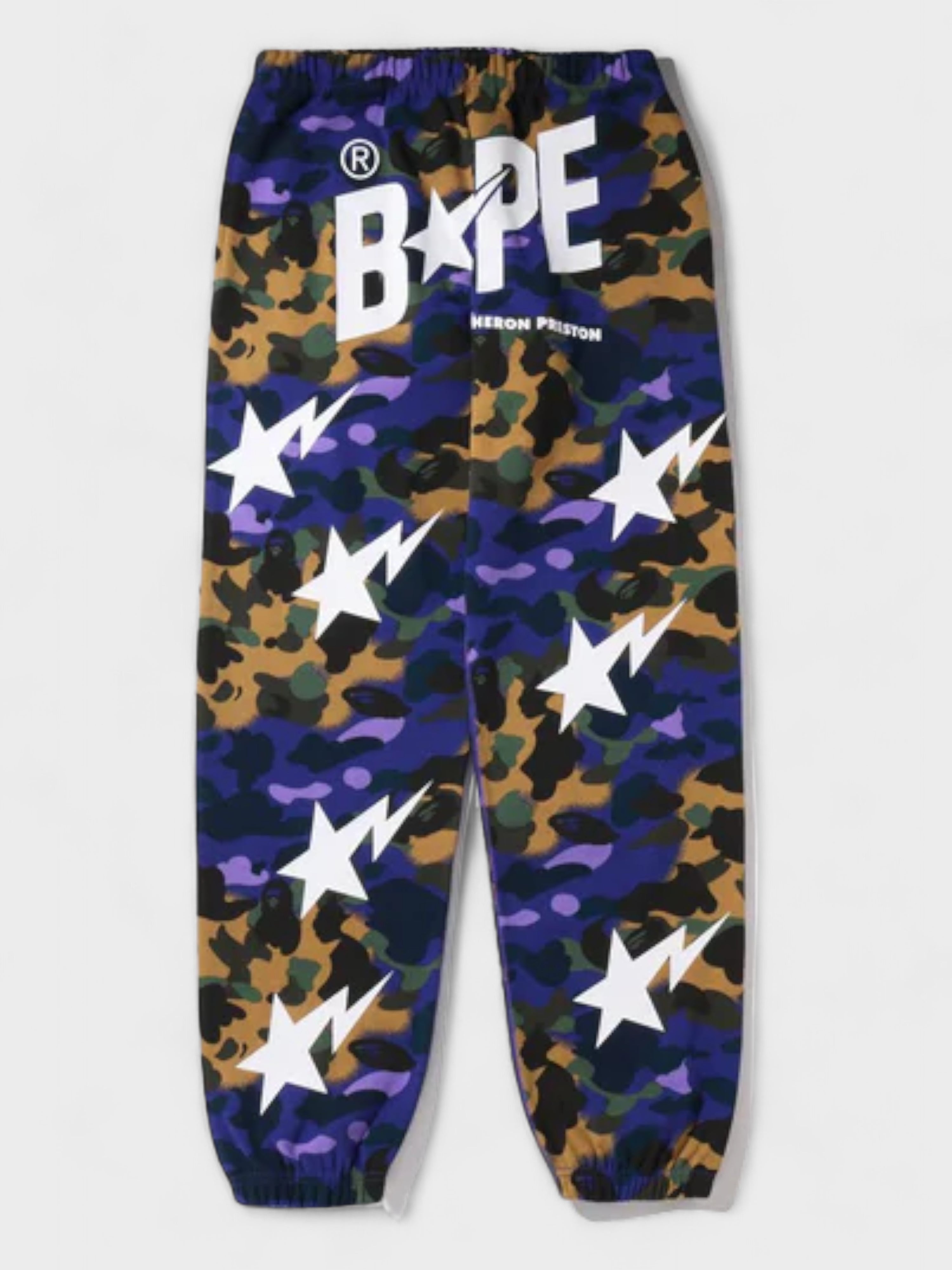 BAPE X HERON PRESTON MIX 1ST CAMO SWEAT PANTS