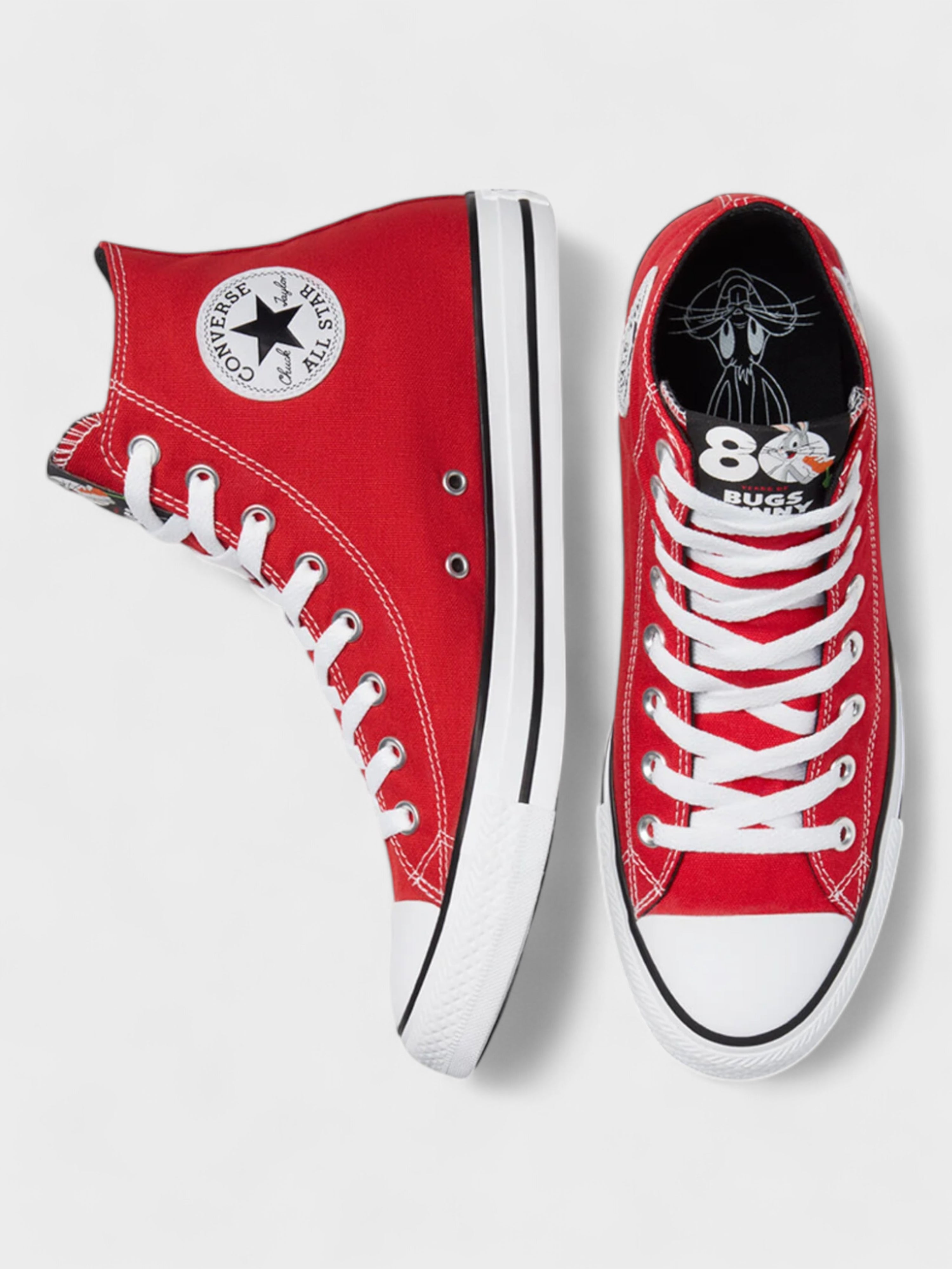 Converse Looney Tunes x Chuck Taylor All Star High '80th Anniversary - Bugs Bunny Patch'