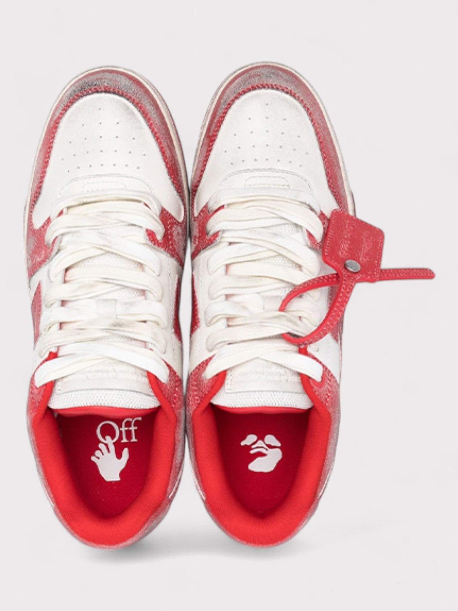 Off-White Out Of Office Vintage Red White