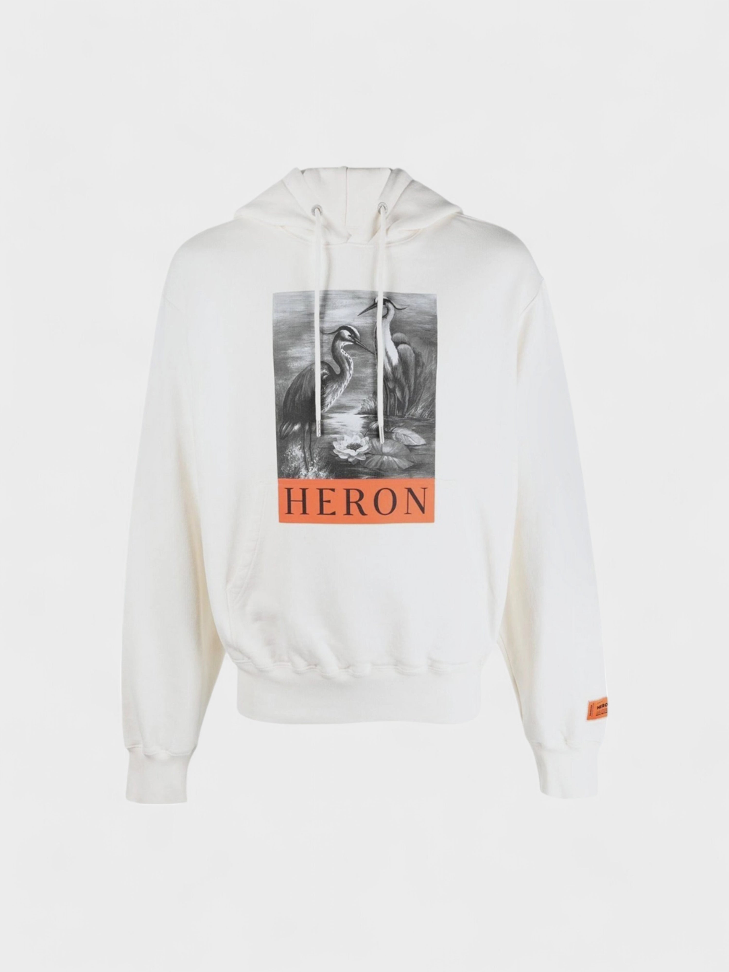 Heron Preston Print Hoodie White XS