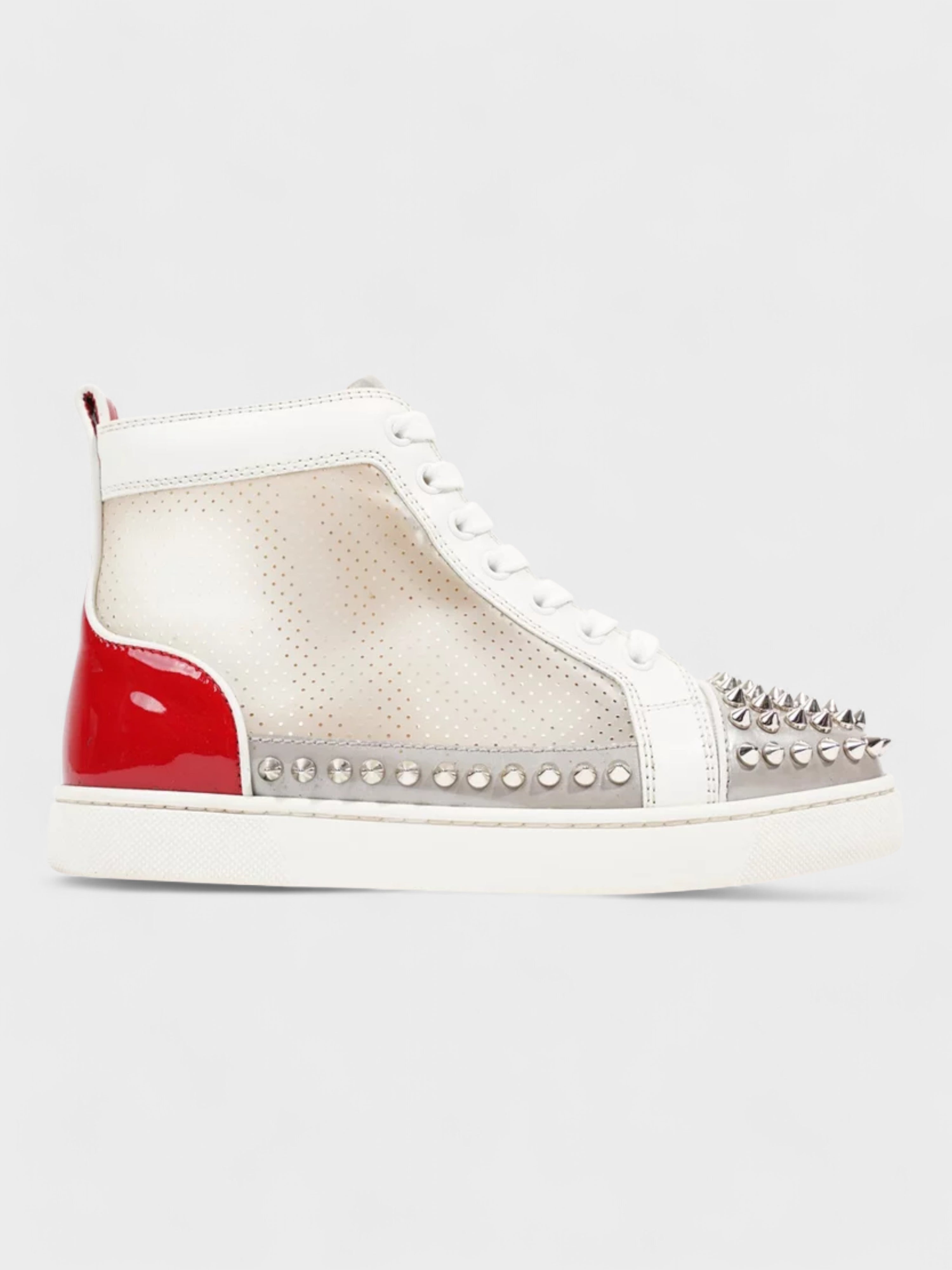 Christian Louboutin Sosoxy Spikes Pvc White