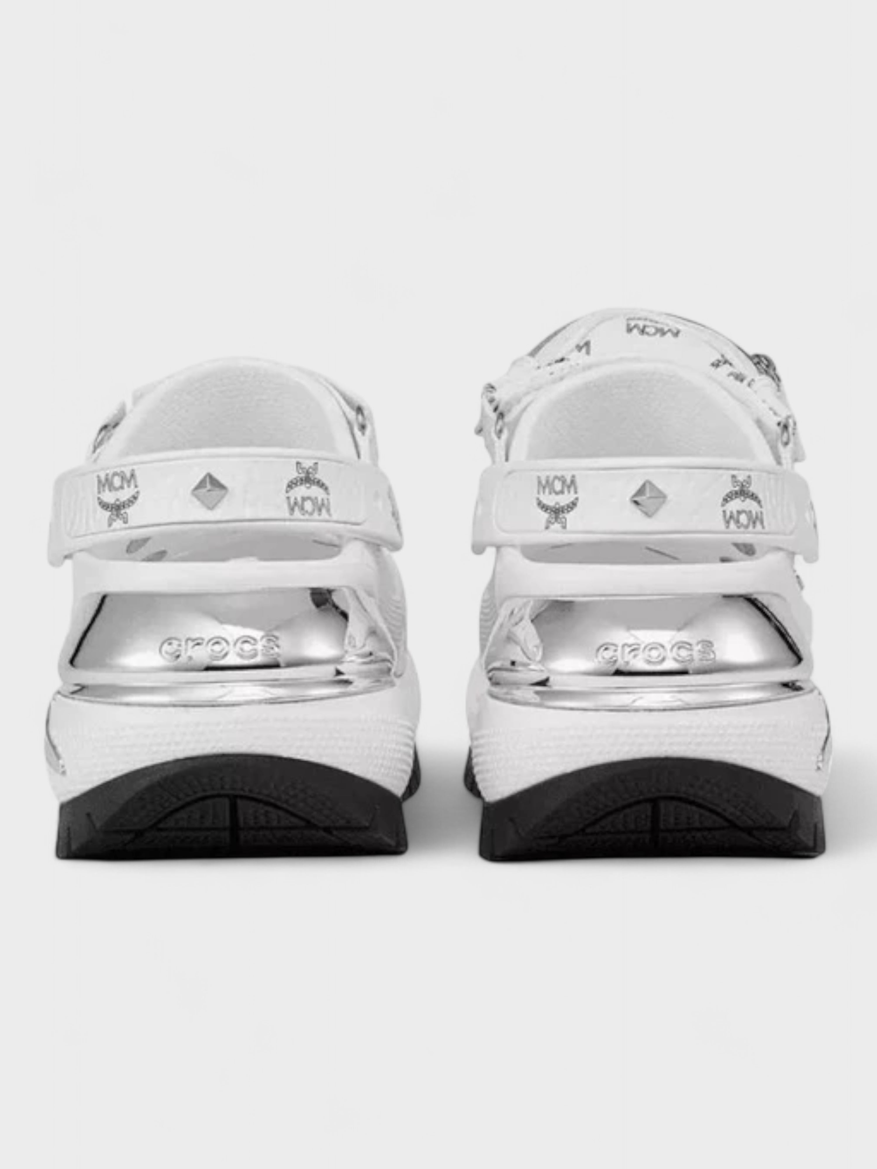 Mcm X Crocs Mega Crush White