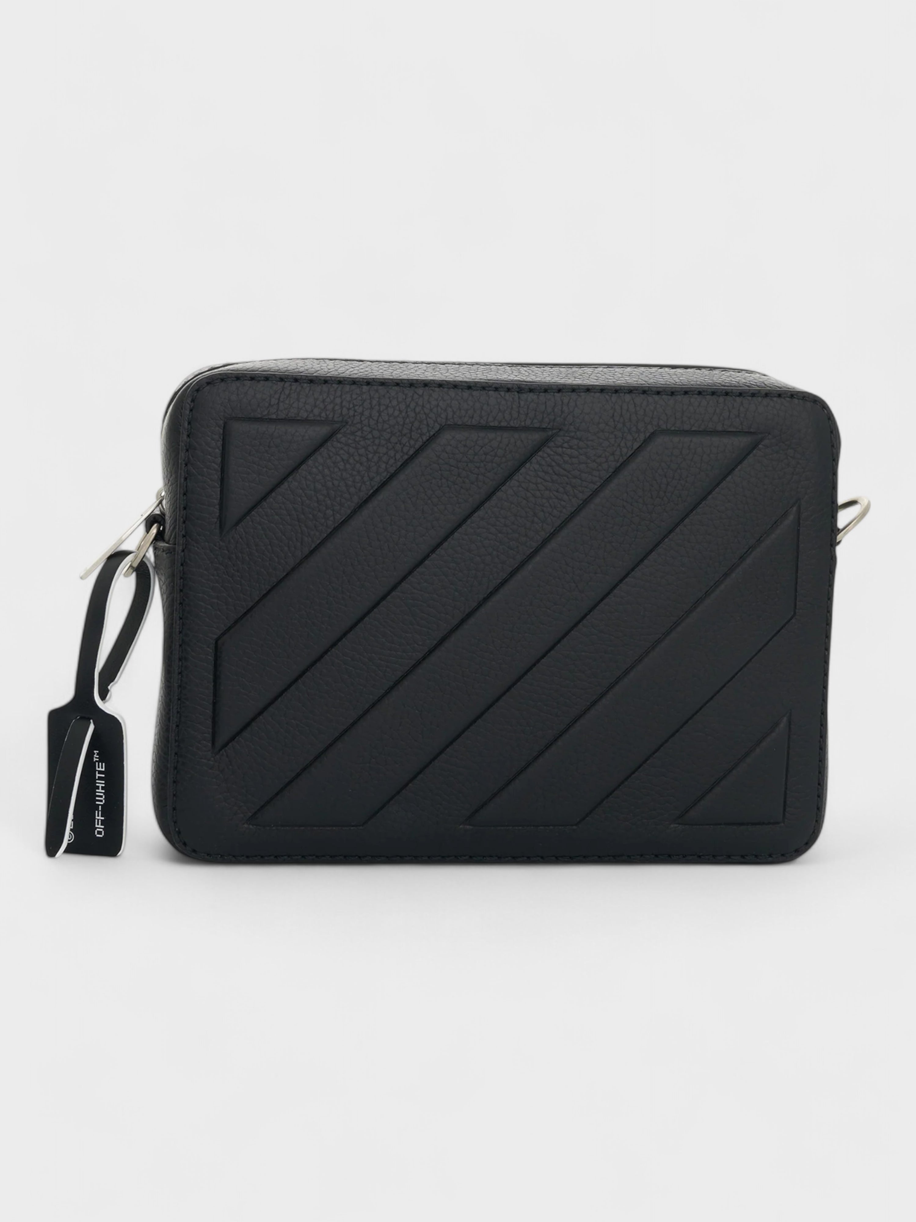 Off-White Diag Leather Camera Bag Black