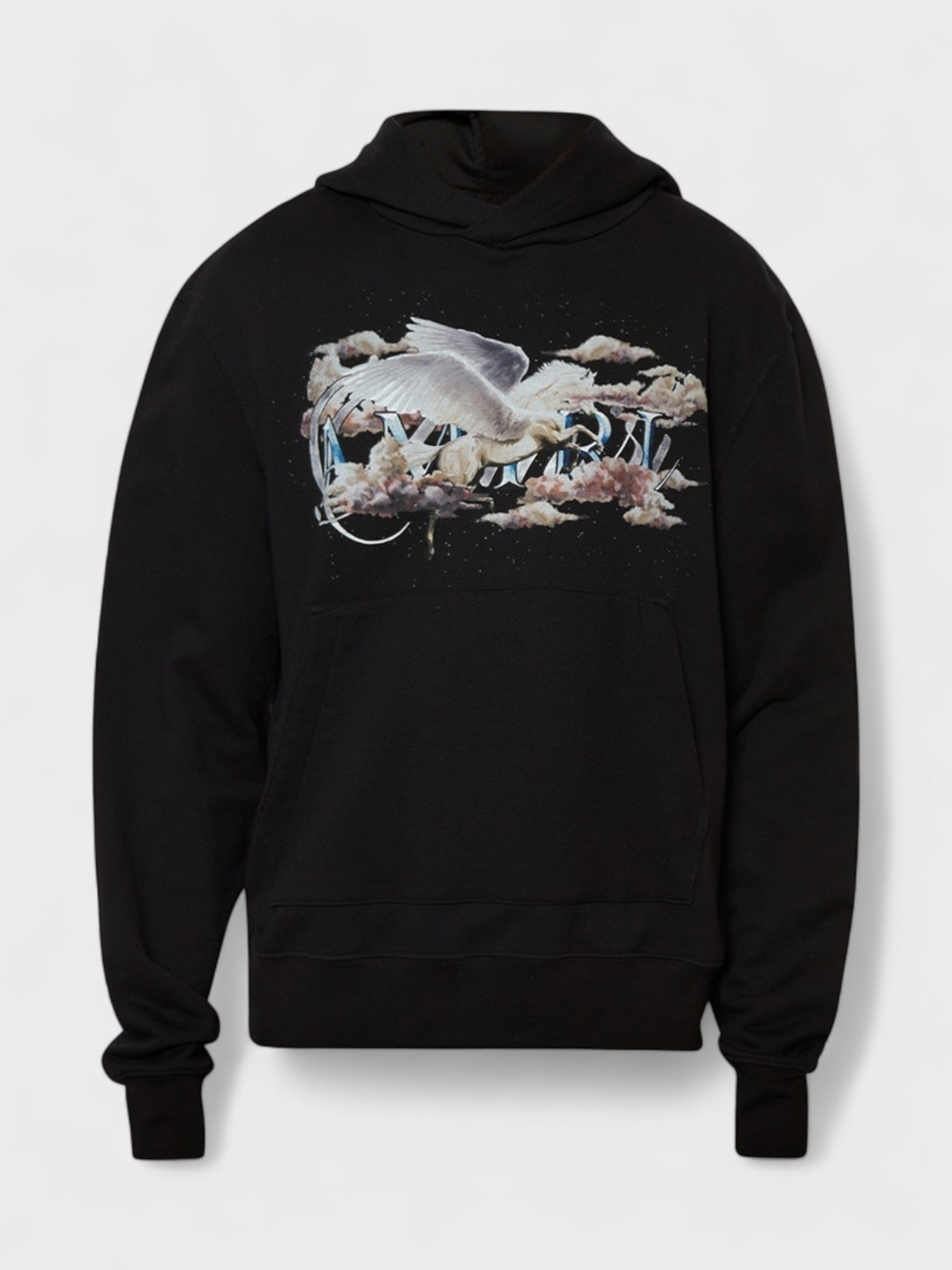Amiri Pegasus Script Hoodie Black