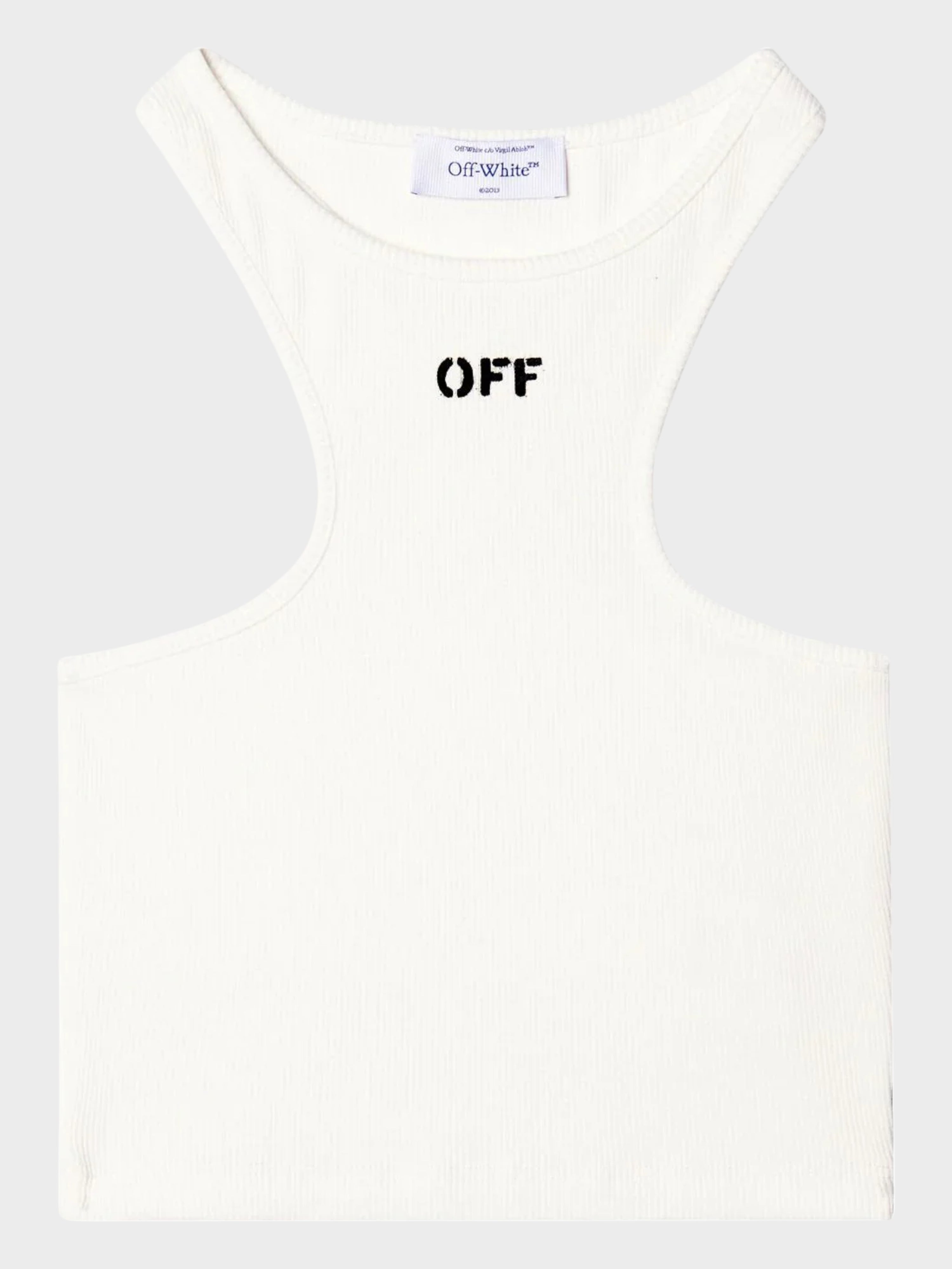 Off-White Stamp Rib Rowing Top White XXS