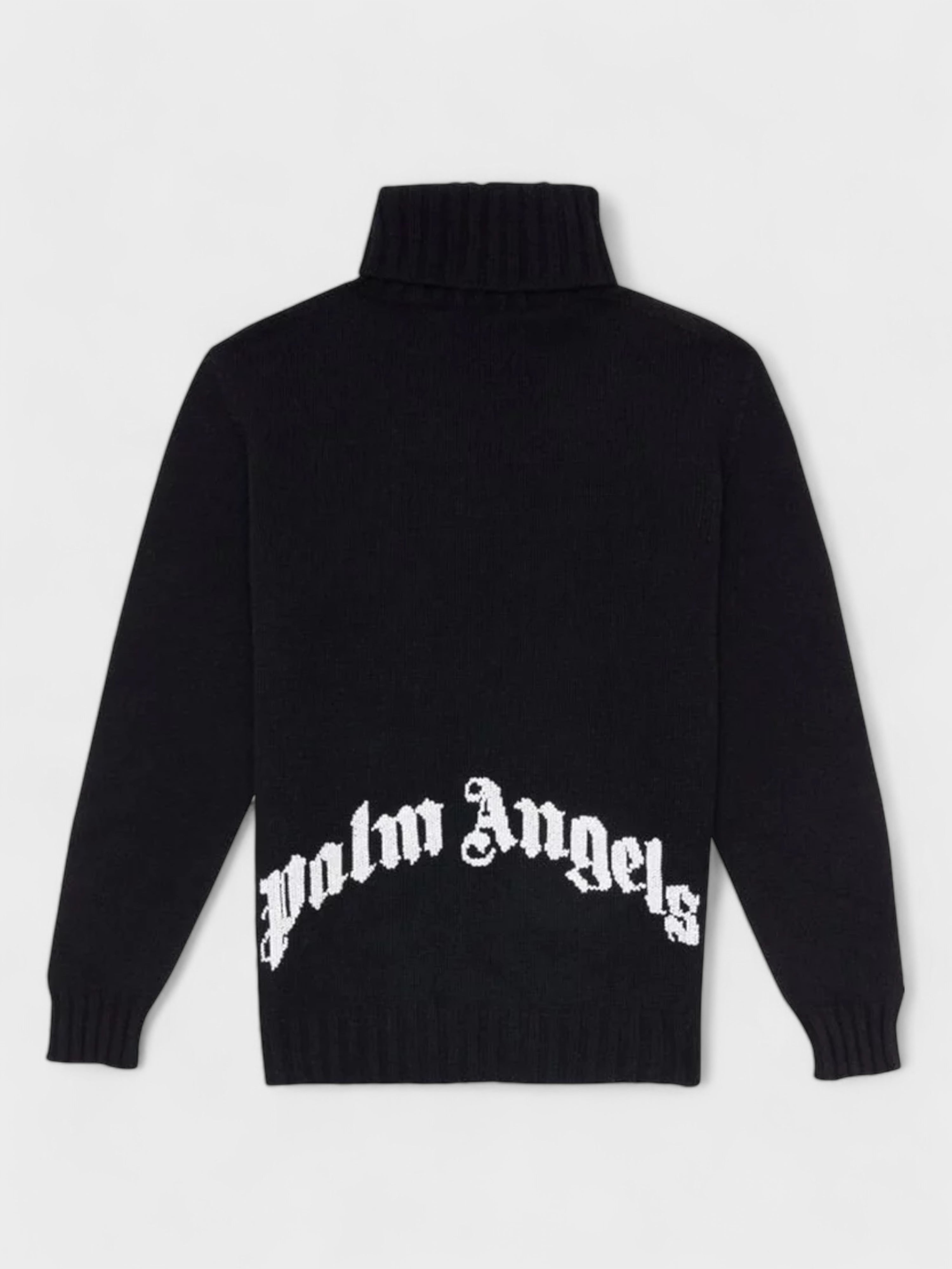 Palm Angels Knit Turtleneck Sweater Black