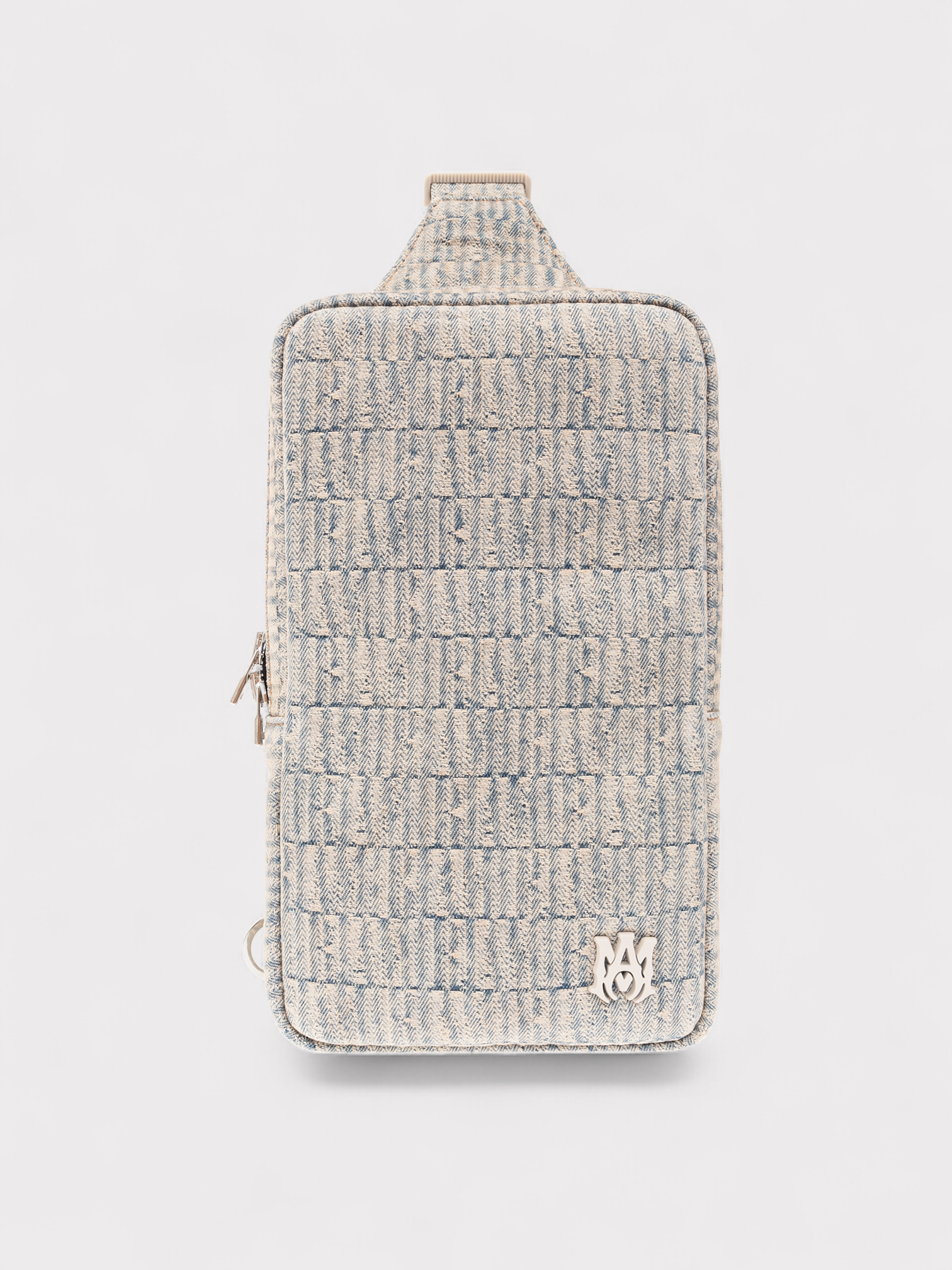 Amiri Jacquard Denim Sling Bag