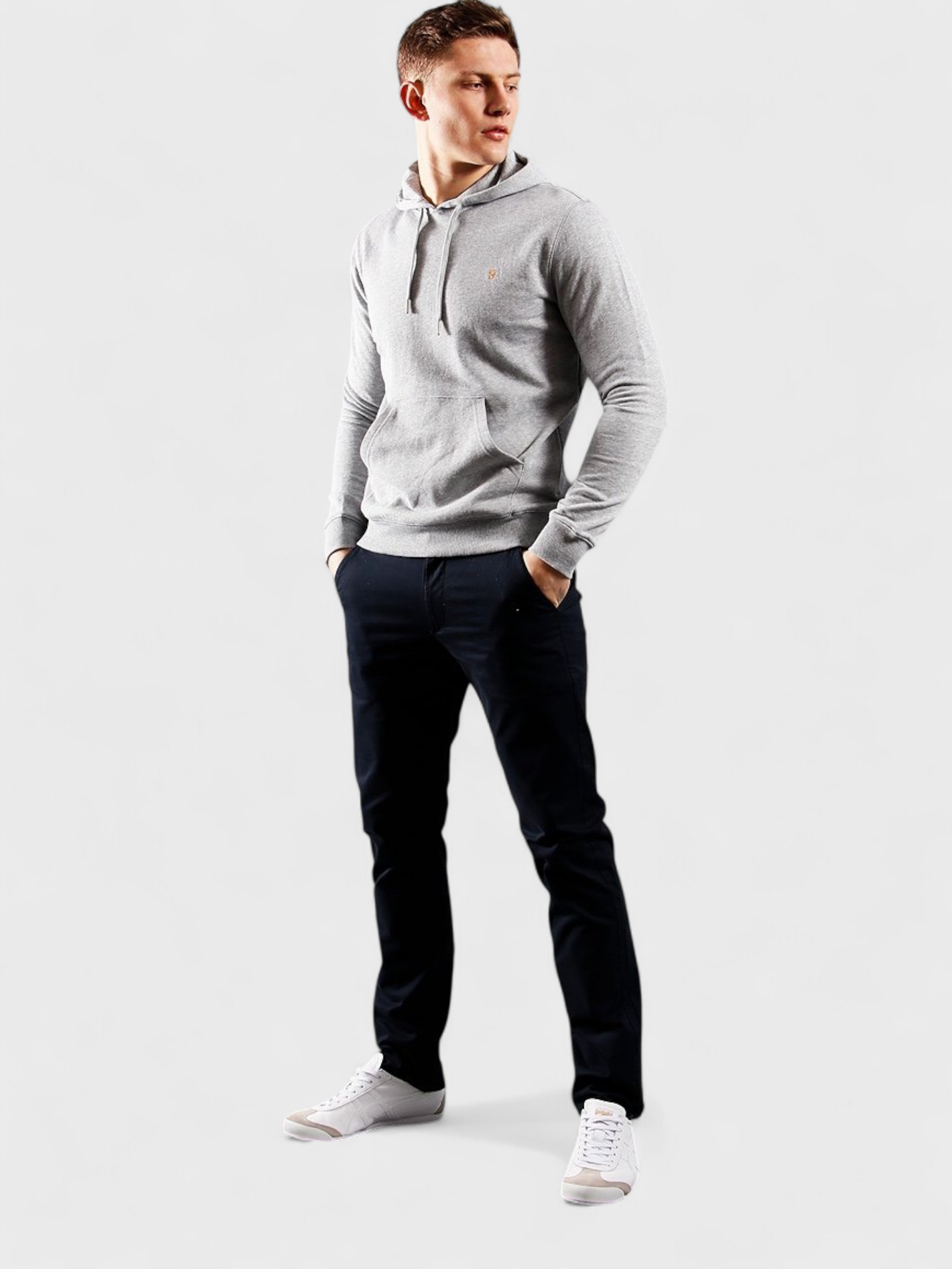 Farah Zain Light Marl Grey Hoodie