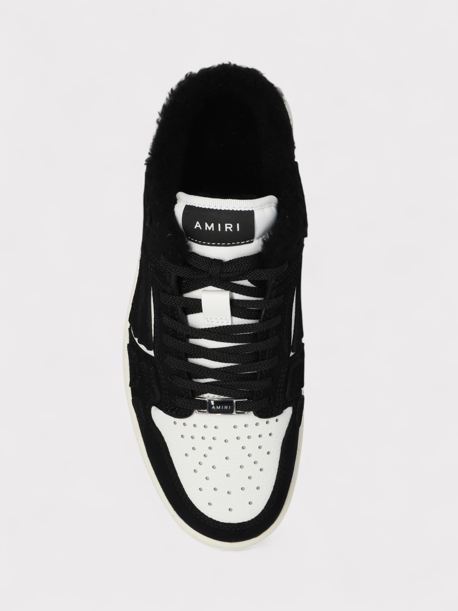 Amiri Skel Low Top Mule Shearling Black Wmns