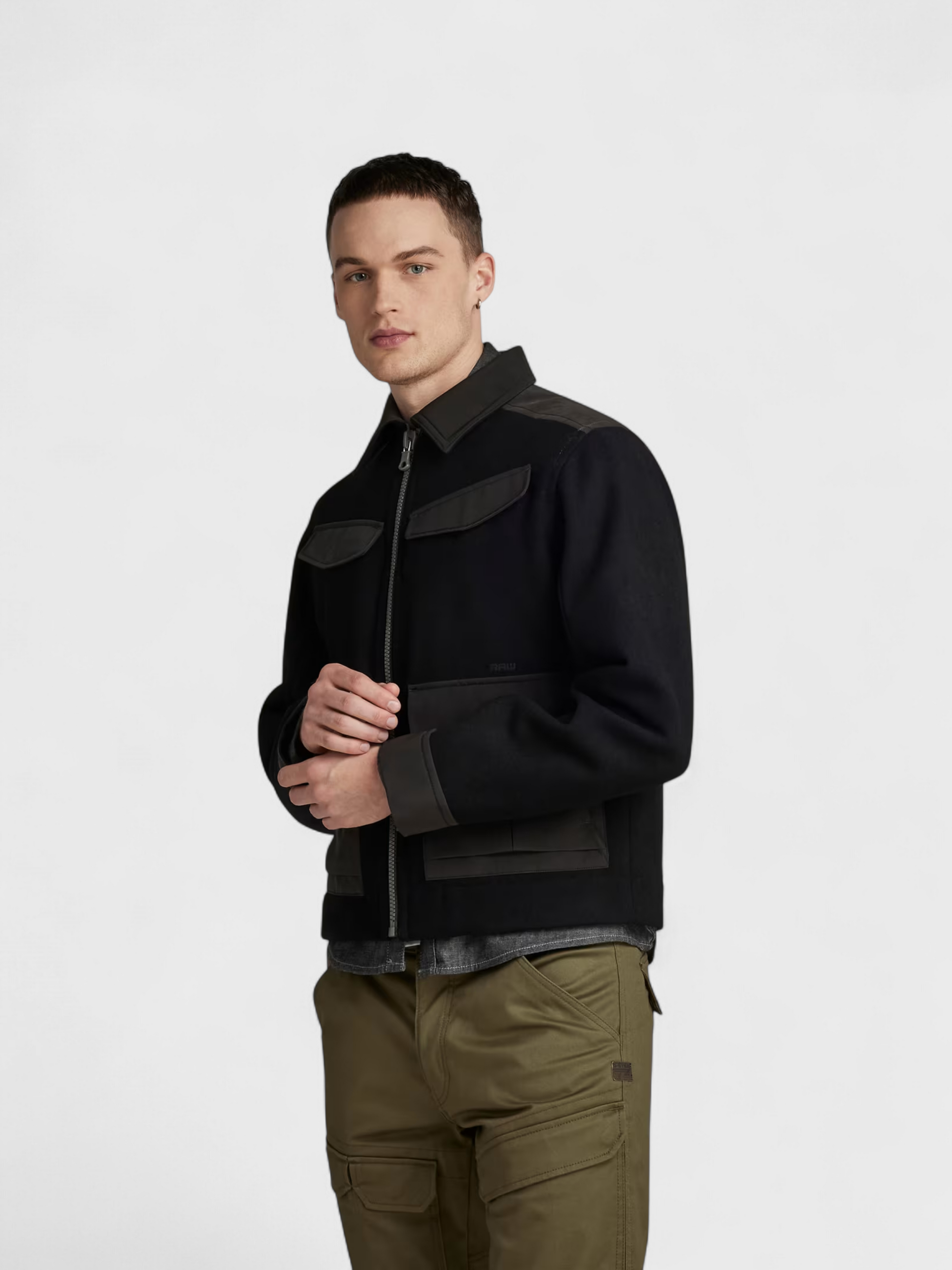 G-Star Raw Short Wool Jacket Black