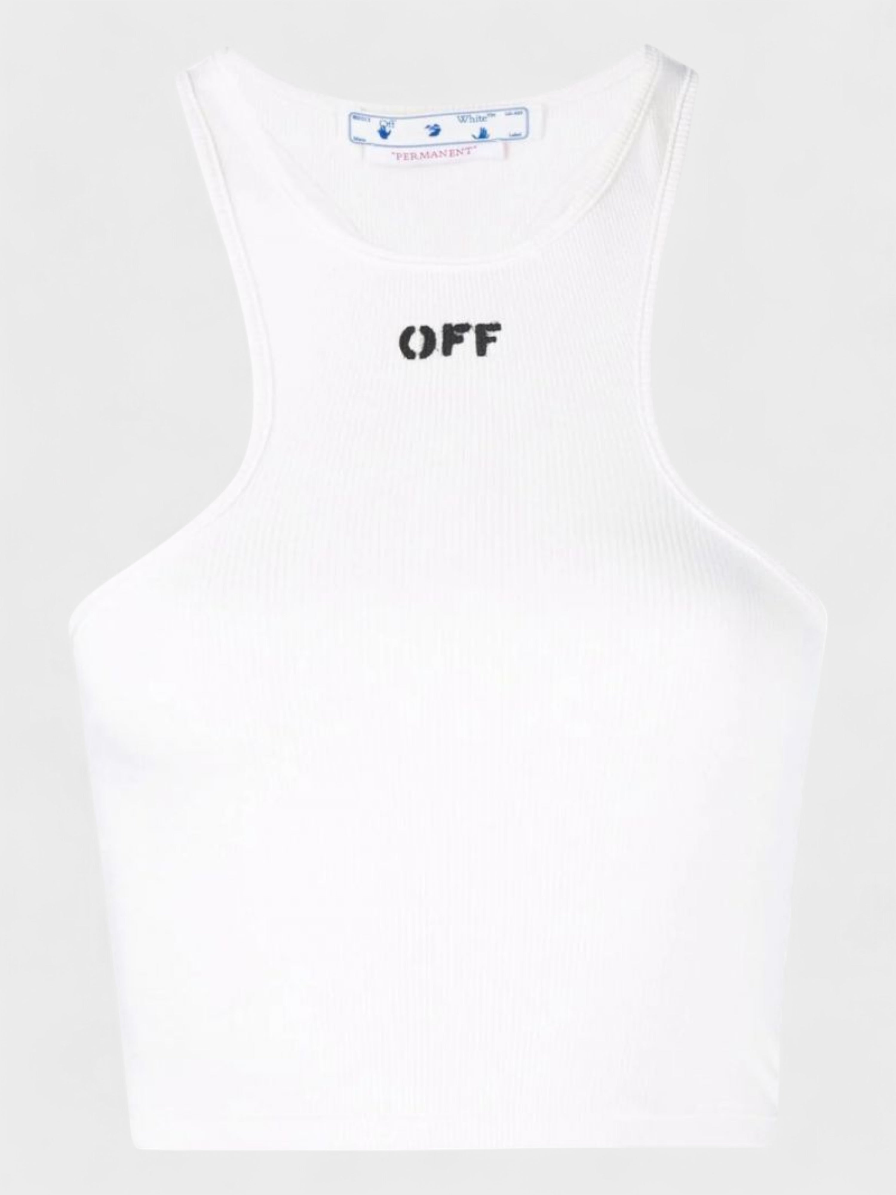 Off-White Stamp Rib Rowing Top White Black M