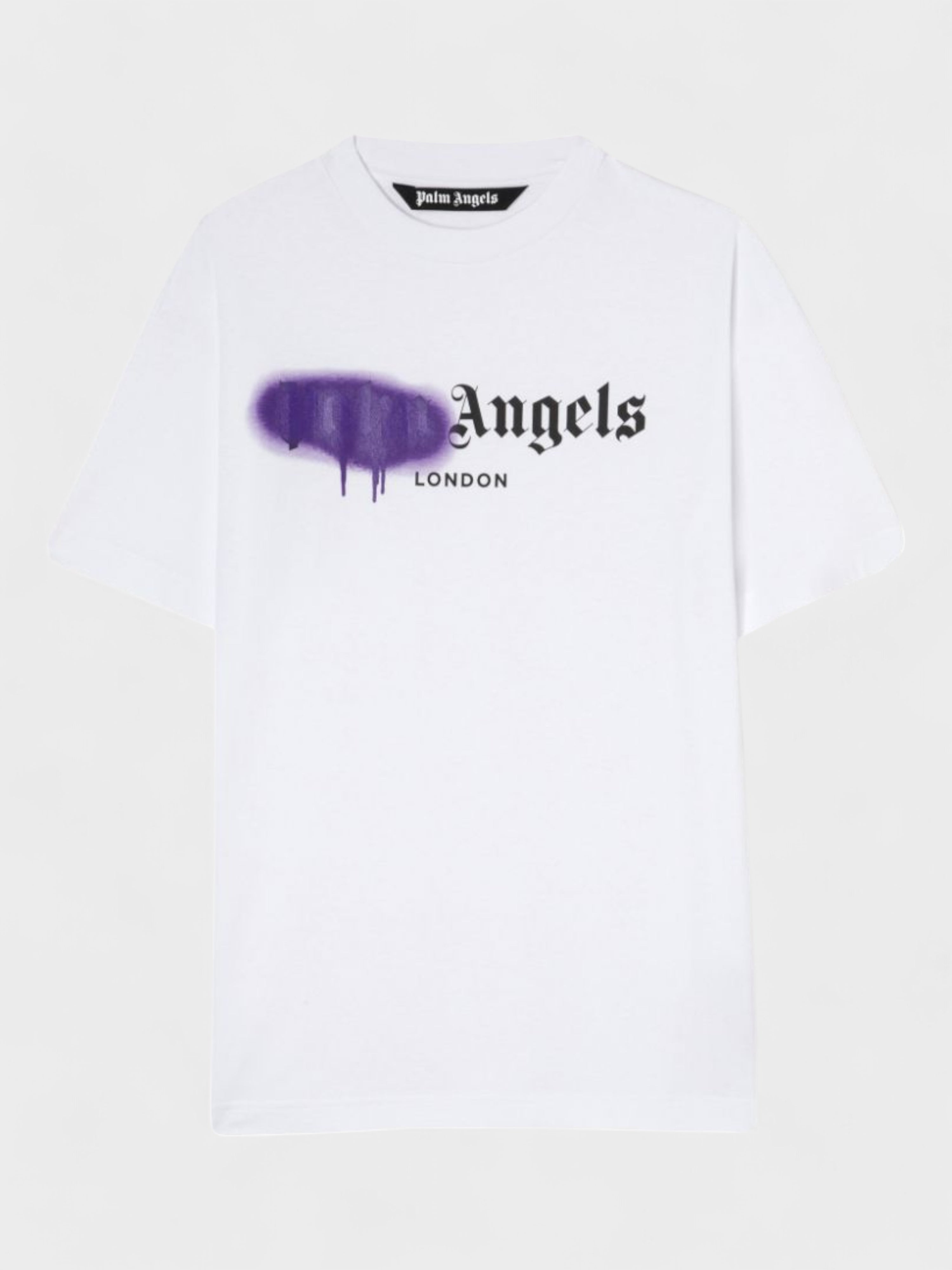 Palm Angels London Sprayed Logo T Shirt White M