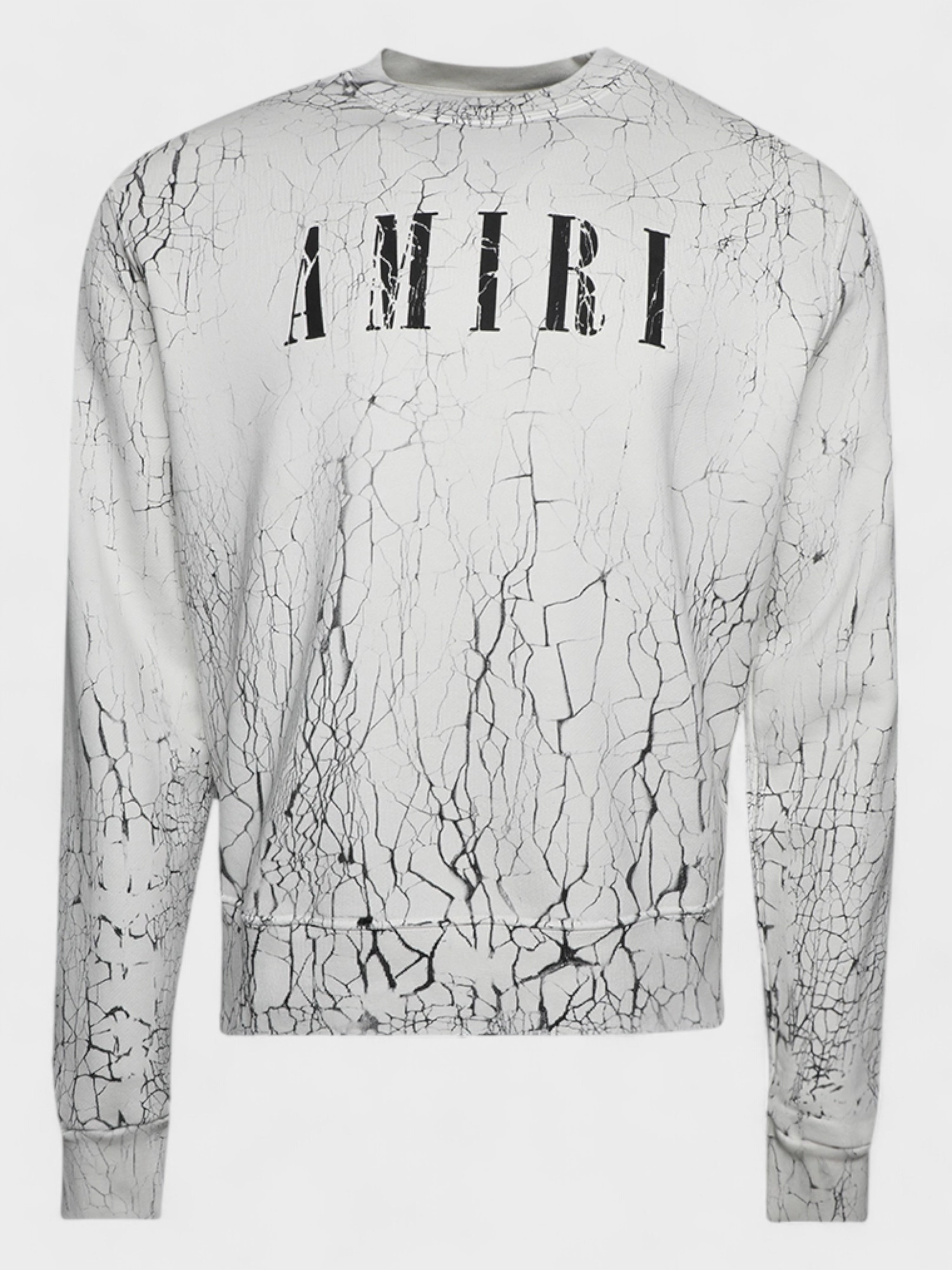 Amiri Cracked Dye Core Logo Sweater