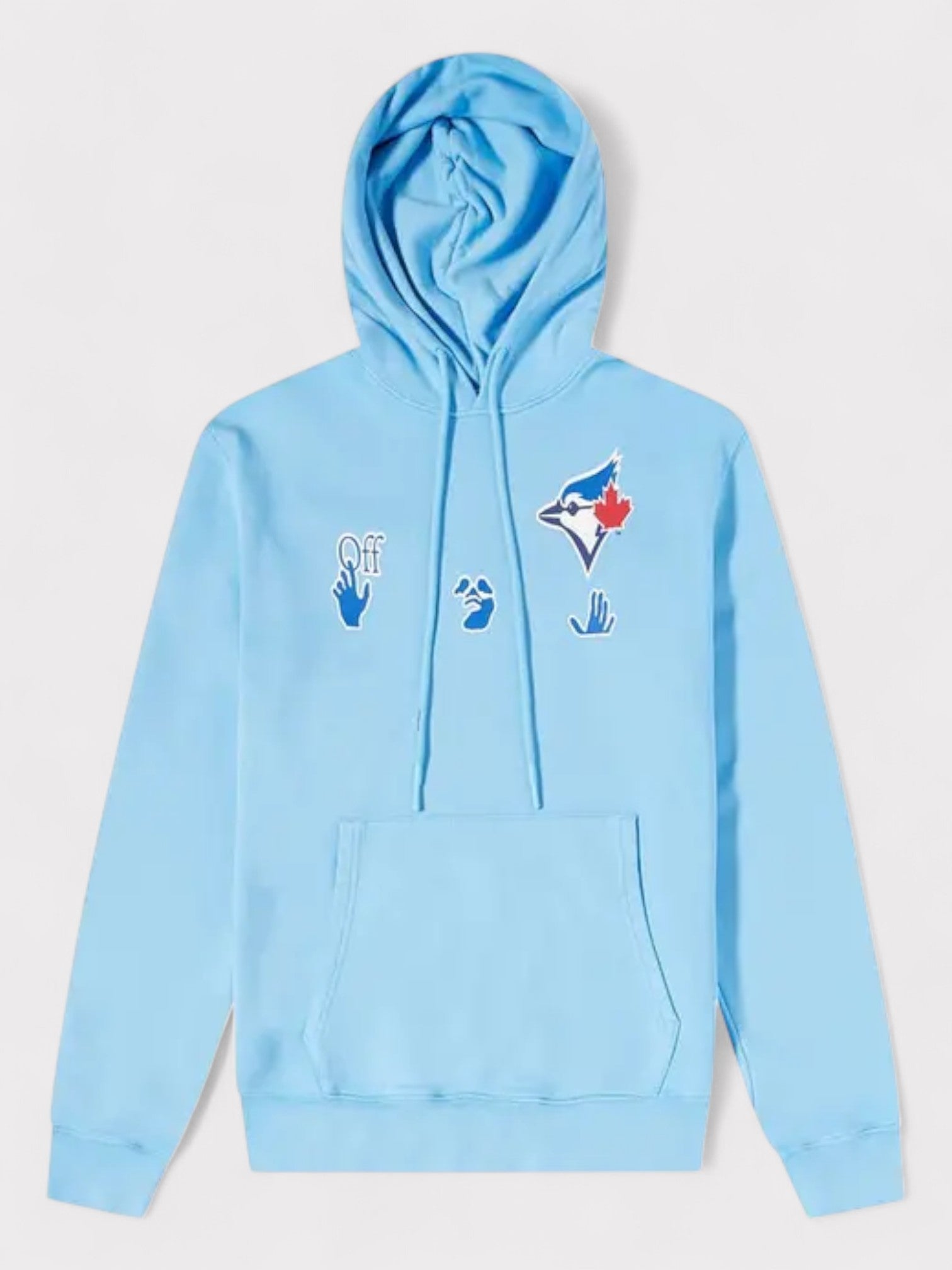 Off-White MLB Toronto Blue Jays Hoodie Light Blue