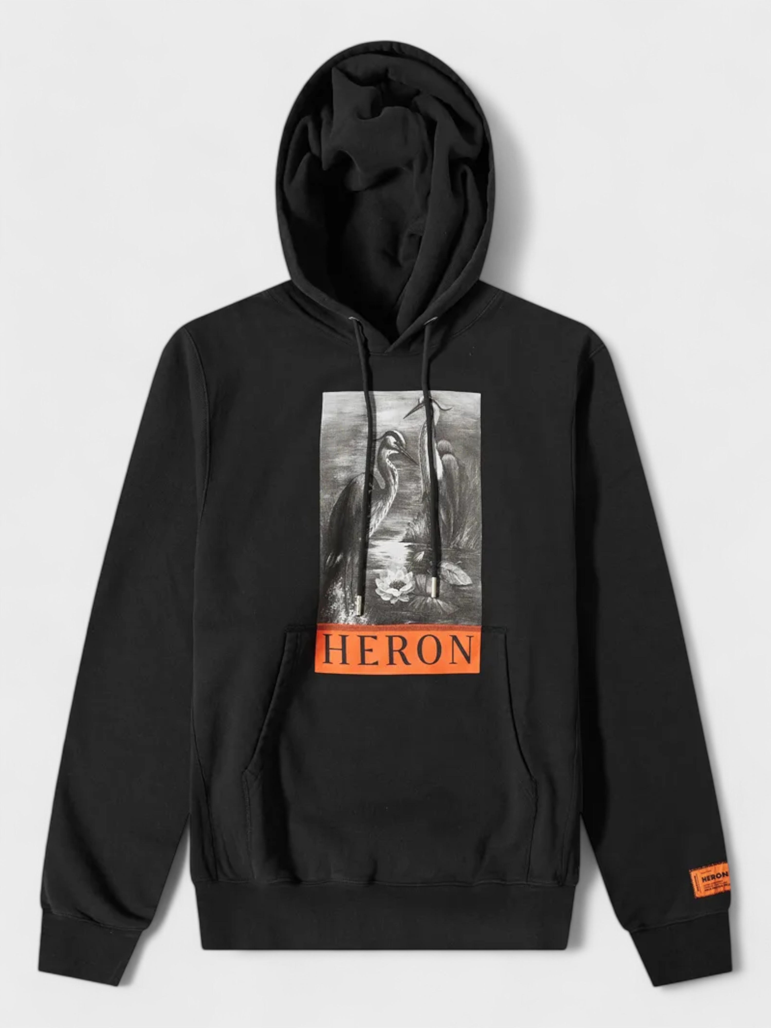 Heron Preston Print Hoodie Black S